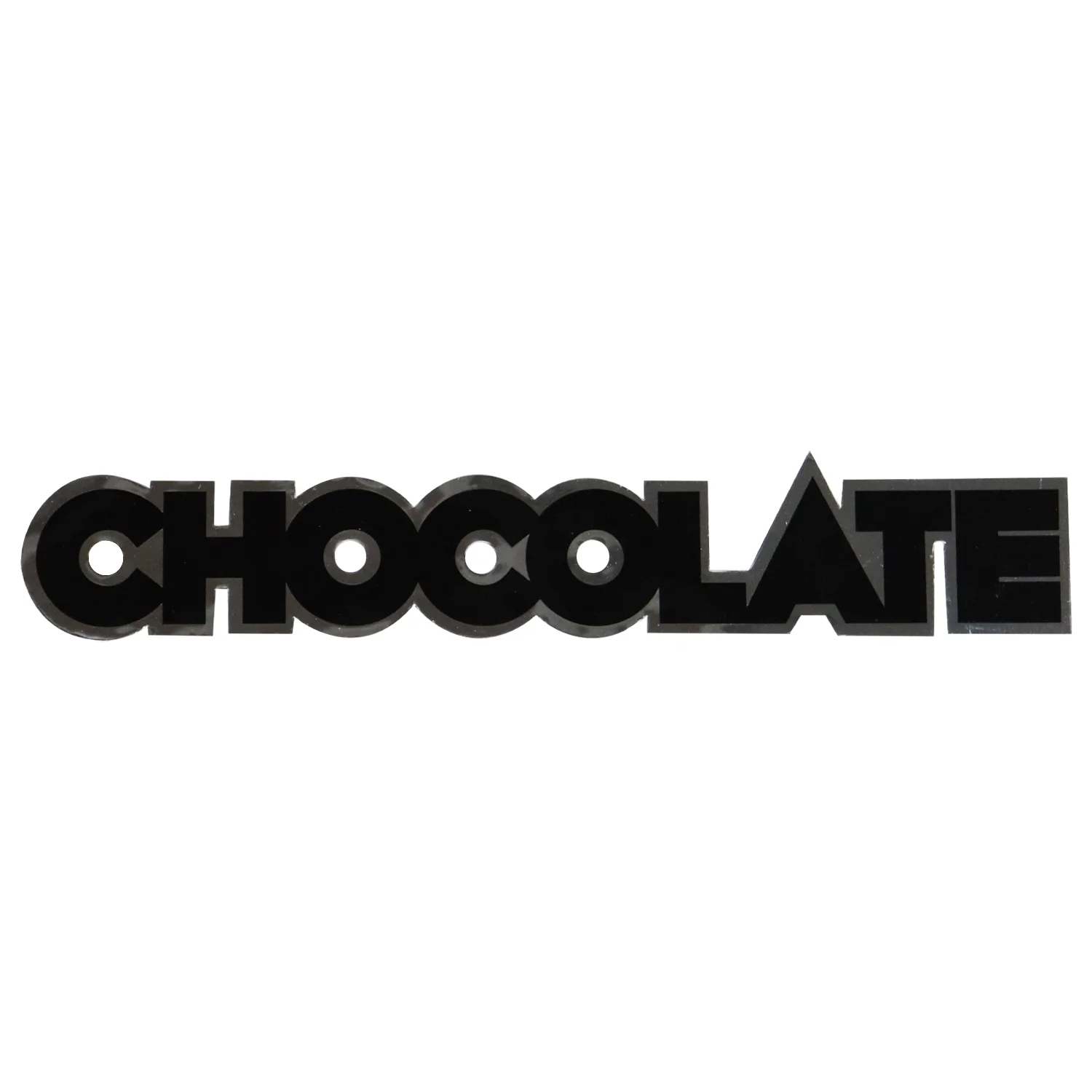 Chocolate Skateboard Stickers Logo 4-Pack - Image 3