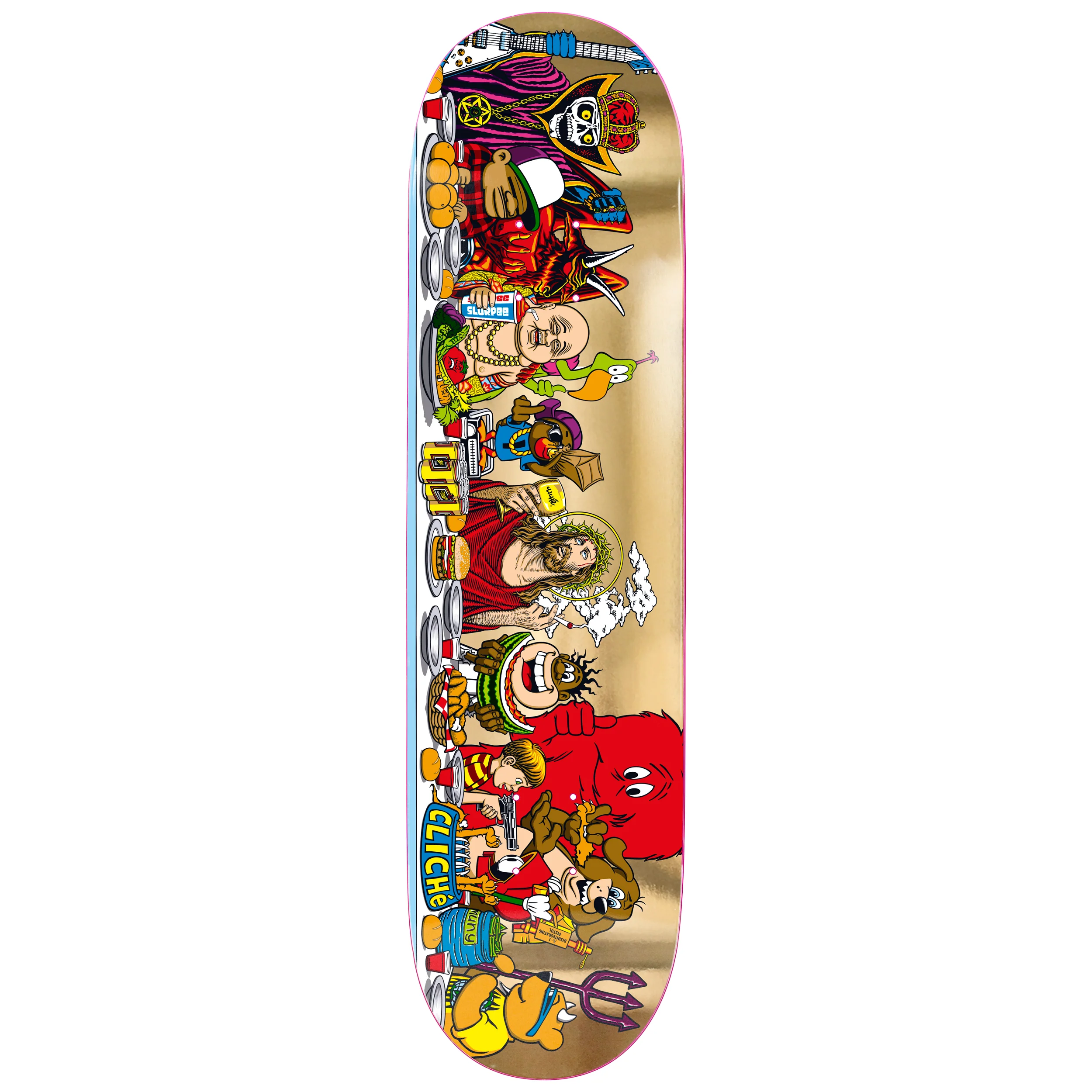 Cliche Skateboard Deck Last Supper Golden Ticket Blind Bag 8.5" - Image 5