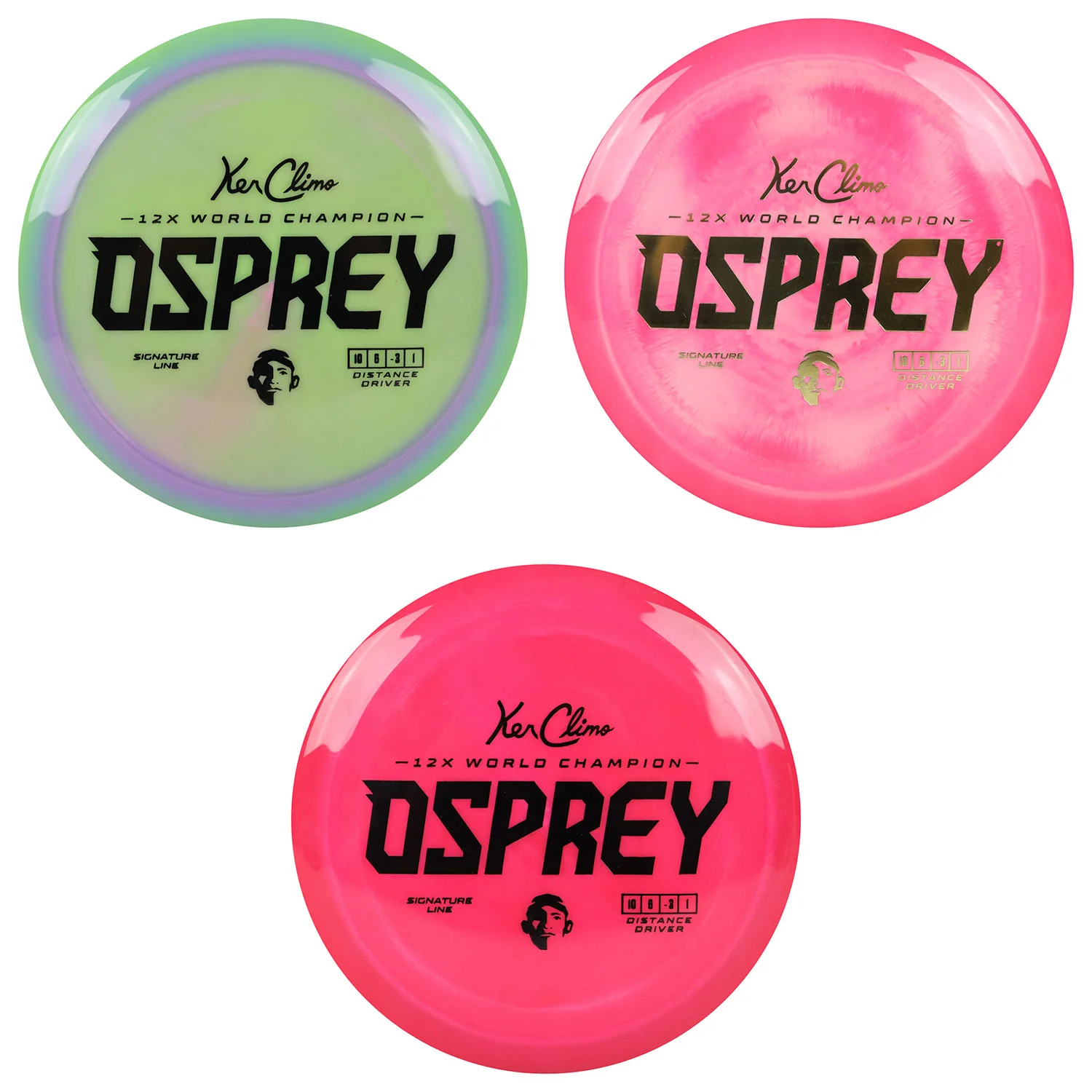 Climo Disc Golf Signature Line Osprey Distance Driver 10/6/-3/1 - Choose Exact Disc