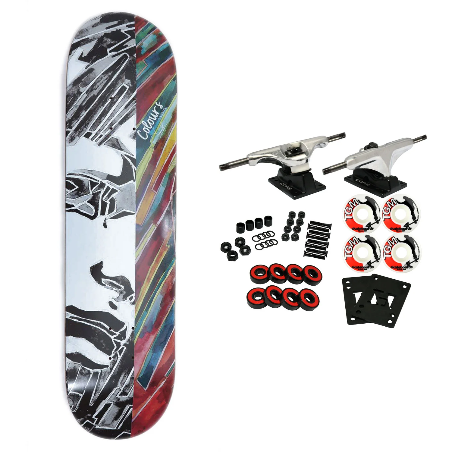 Colours Collectiv Skateboard Complete Kelvin Hoefler/Yamada Crossing Borders 7.8" x 31"
