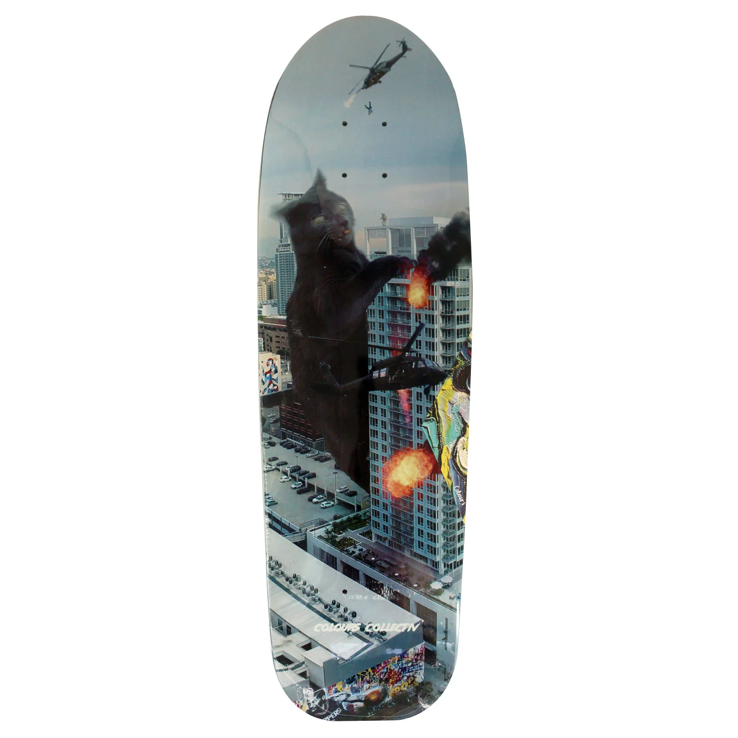 Colours Collectiv Skateboard Deck Kittybabe Girl with Rails 8.9" x 30.5"