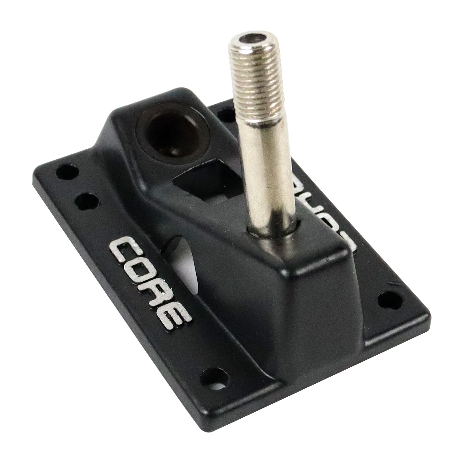 Core Trucks 6-Hole Baseplates Hollow Kingpin Black with 95A Bushings (2-Pack) - Image 3