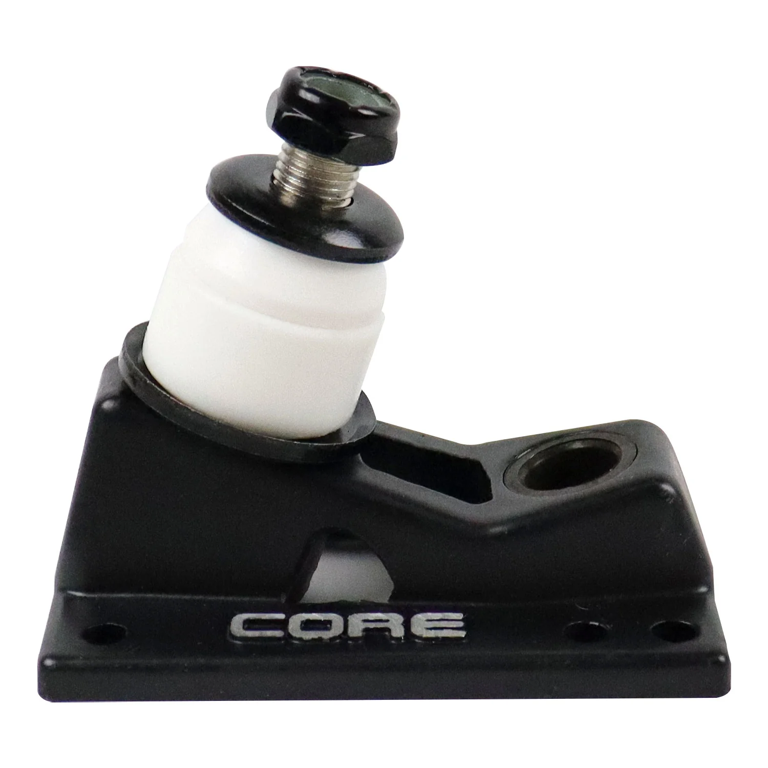 Core Trucks 6-Hole Baseplates Hollow Kingpin Black with 95A Bushings (2-Pack) - Image 4