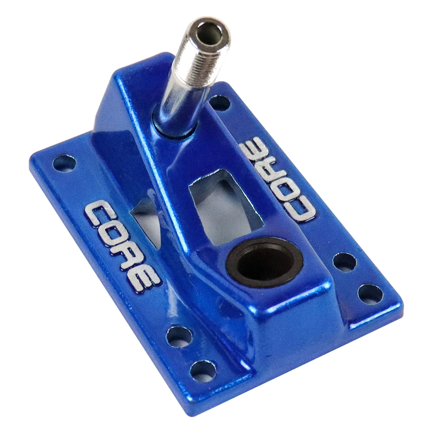Core Trucks 6-Hole Baseplates Hollow Kingpin Blue with 95A Bushings (2-Pack) - Image 2