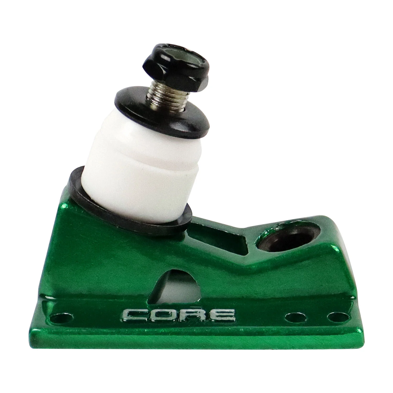 Core Trucks 6-Hole Baseplates Hollow Kingpin Green with 95A Bushings (2-Pack) - Image 4