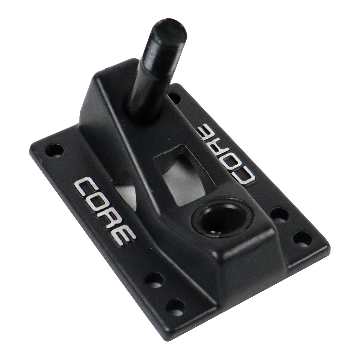 Core Trucks 6-Hole Baseplates Standard Black with 95A Bushings (2-Pack) - Image 2