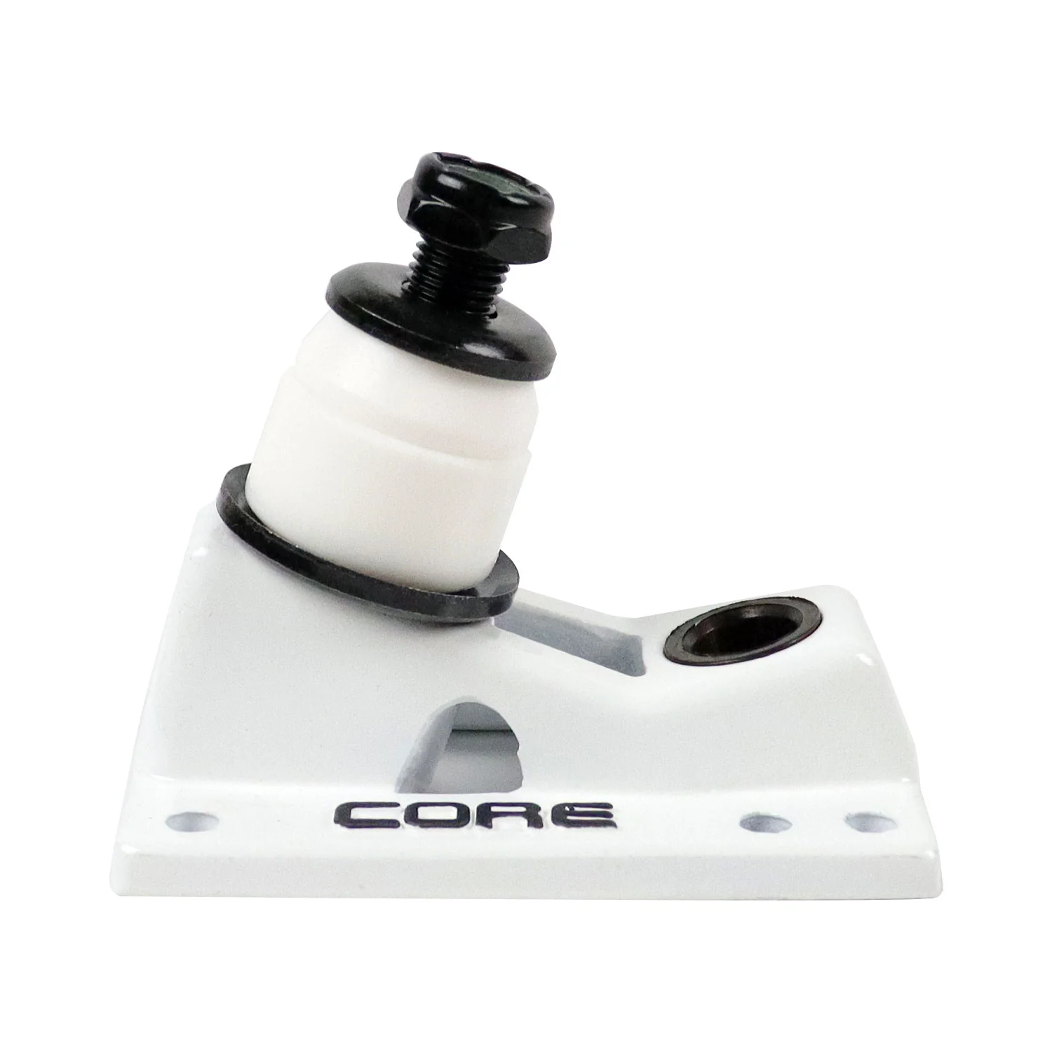 Core Trucks 6-Hole Baseplates Standard White with 95A Bushings (2-Pack) - Image 4