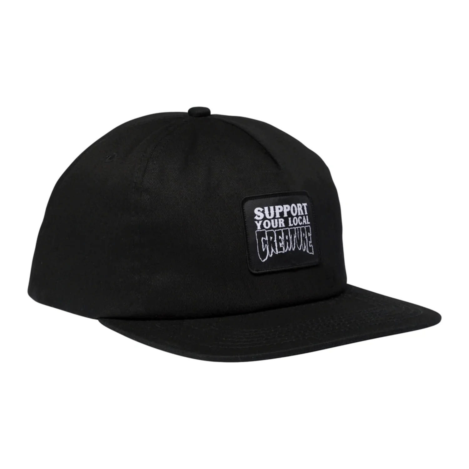 Creature Hat Support Patch Snapback Mid Black - Image 3