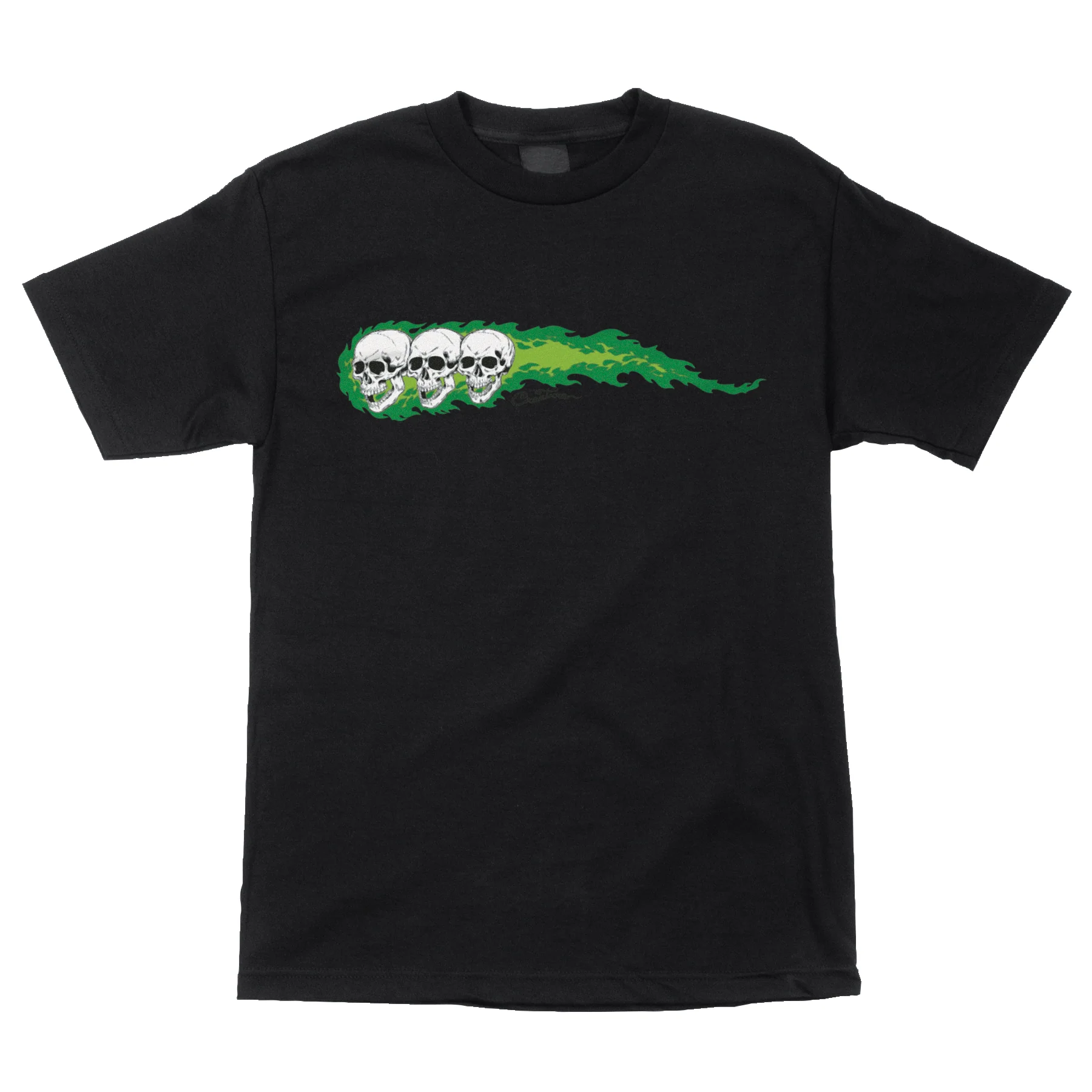 Creature Shirt Three Skulls Black