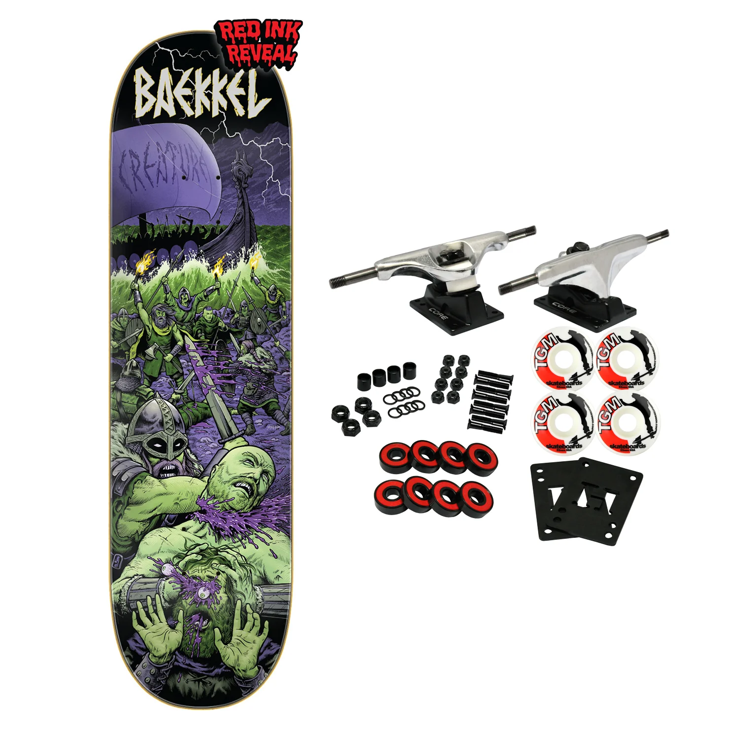 Creature Skateboard Complete Baekkel Warriors VX 8.6" x 32.11"