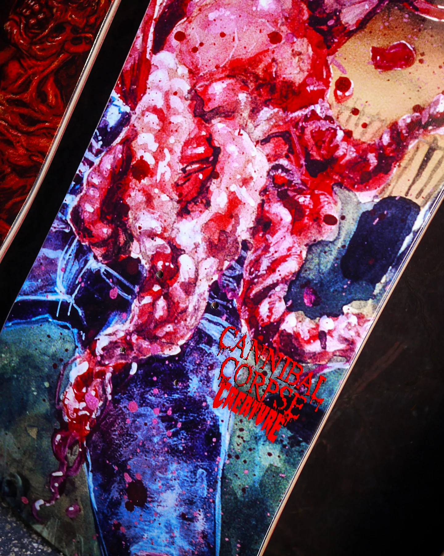 Creature Skateboard Complete Cannibal Corpse Eaten Back to Life 9.34" x 31.65" - Image 3