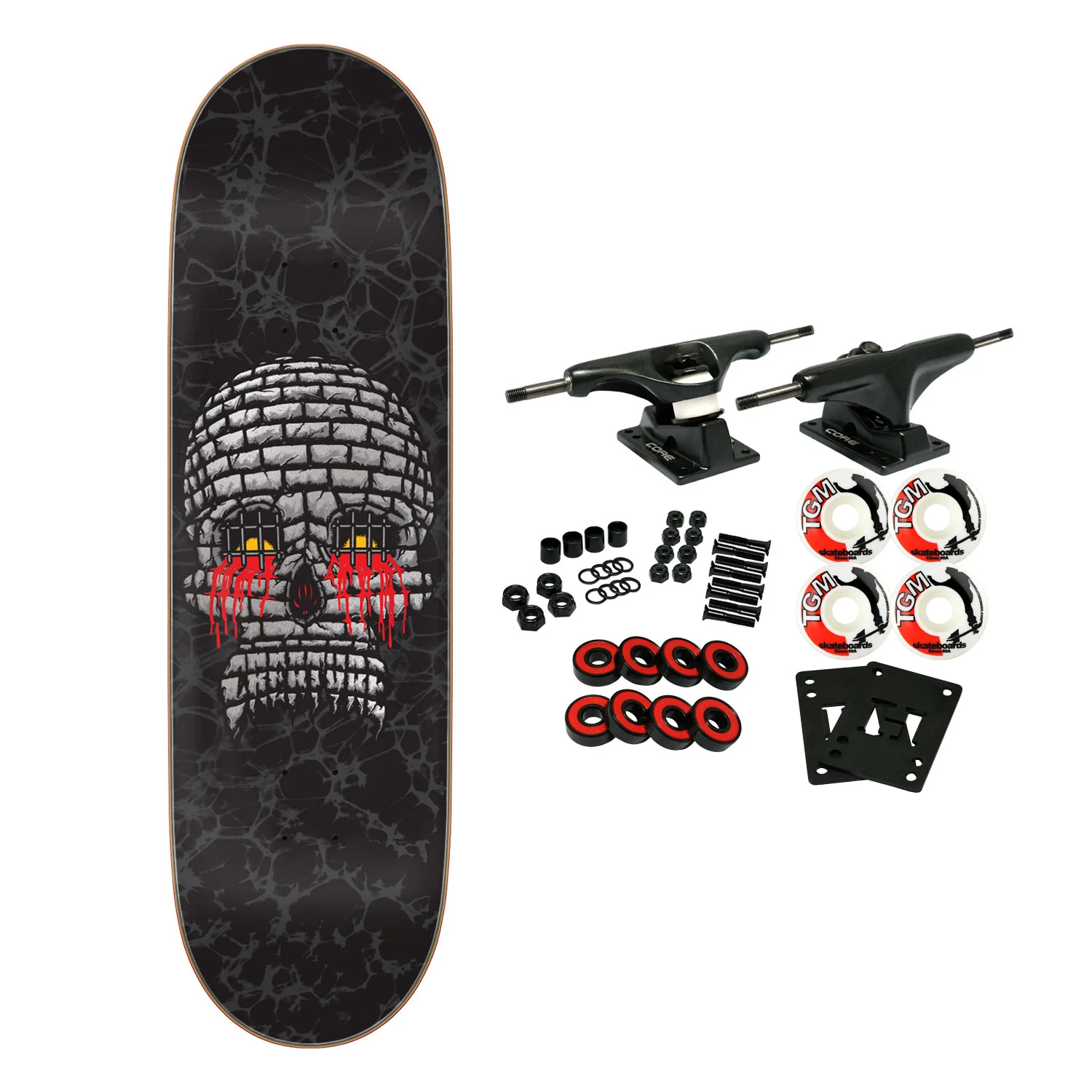 Creature Skateboard Complete Doom Skull 9.0" x 32.15"