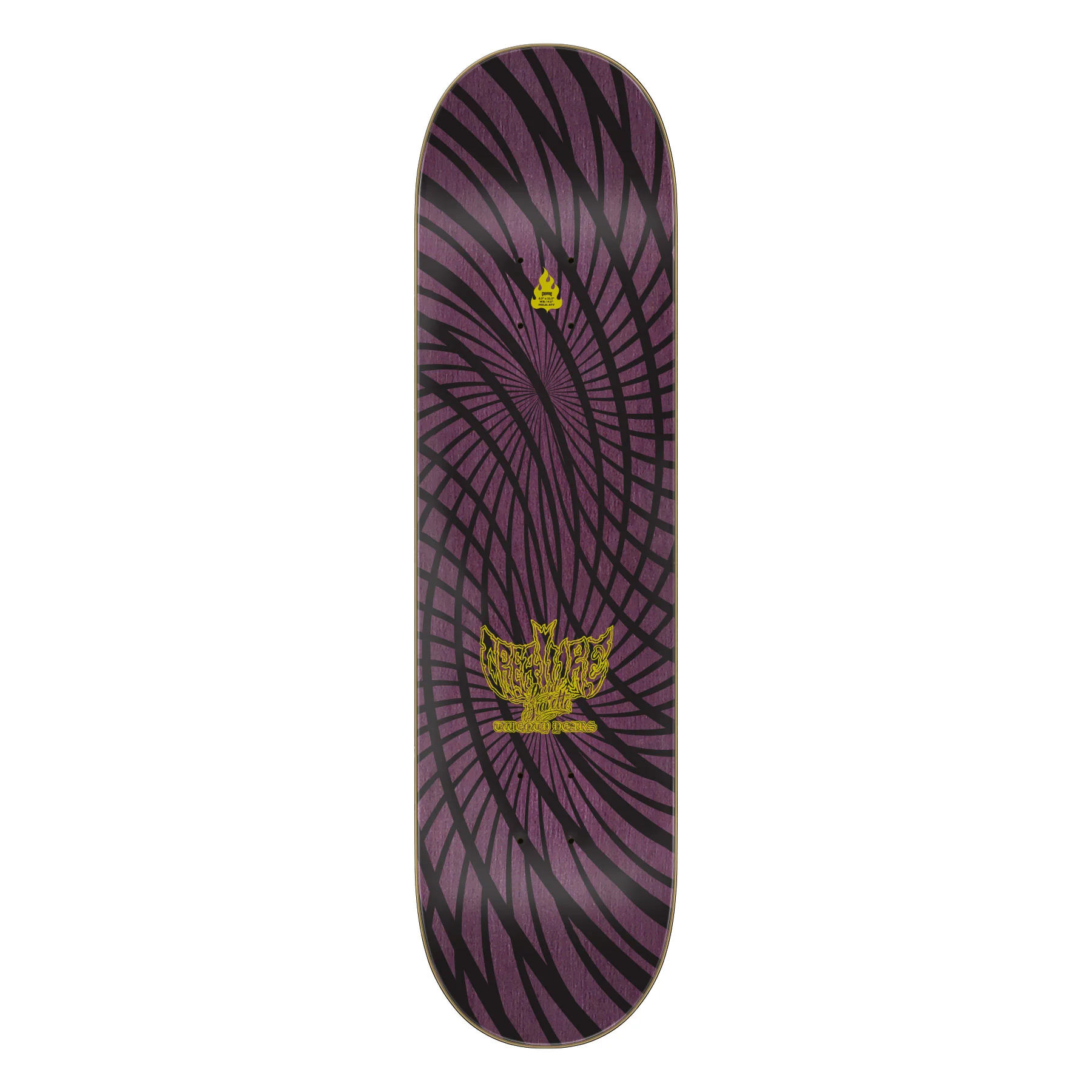 Creature Skateboard Complete Gravette Hippie Skull 20th 8.3" x 32.2" - Image 2
