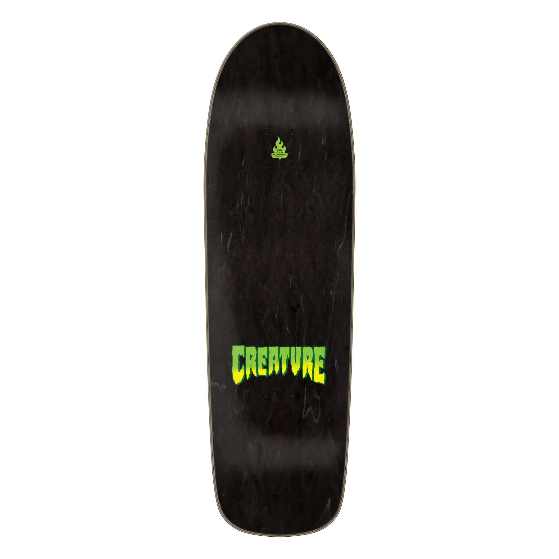 Creature Skateboard Complete Logo Spray Black 9.30" x 31.925" - Image 2
