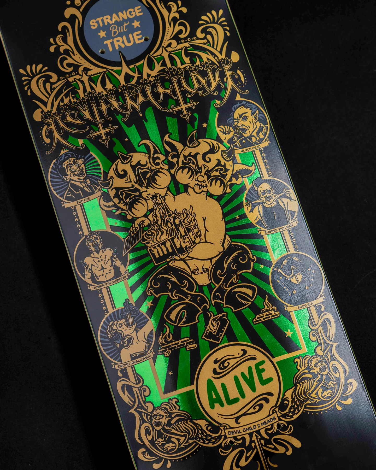 Creature Skateboard Deck Baekkel Sideshow 8.25" x 32.04" - Image 3