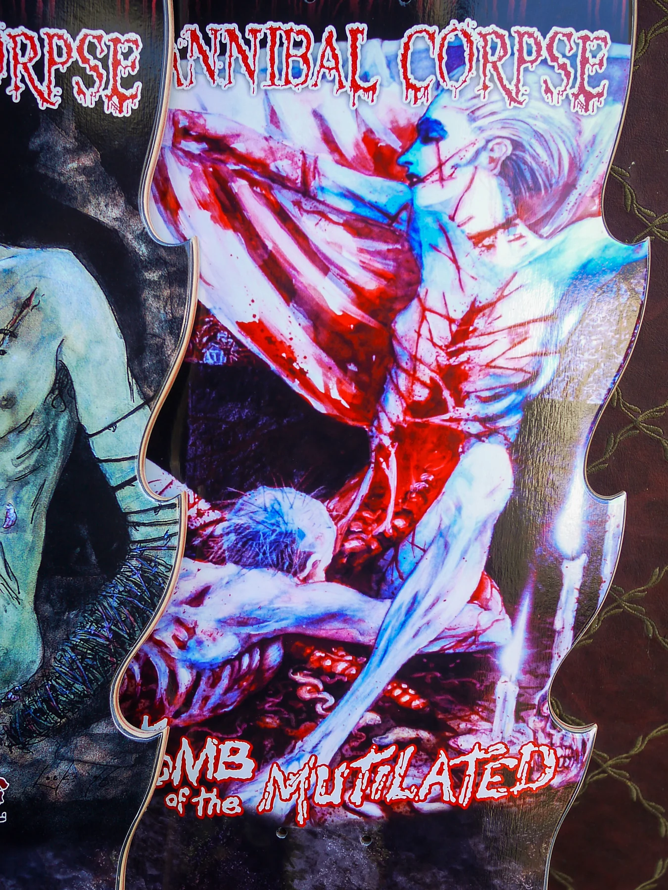 Creature Skateboard Deck Cannibal Corpse Explicit Tomb of the Mutilated 10.56" x 31" - Image 3