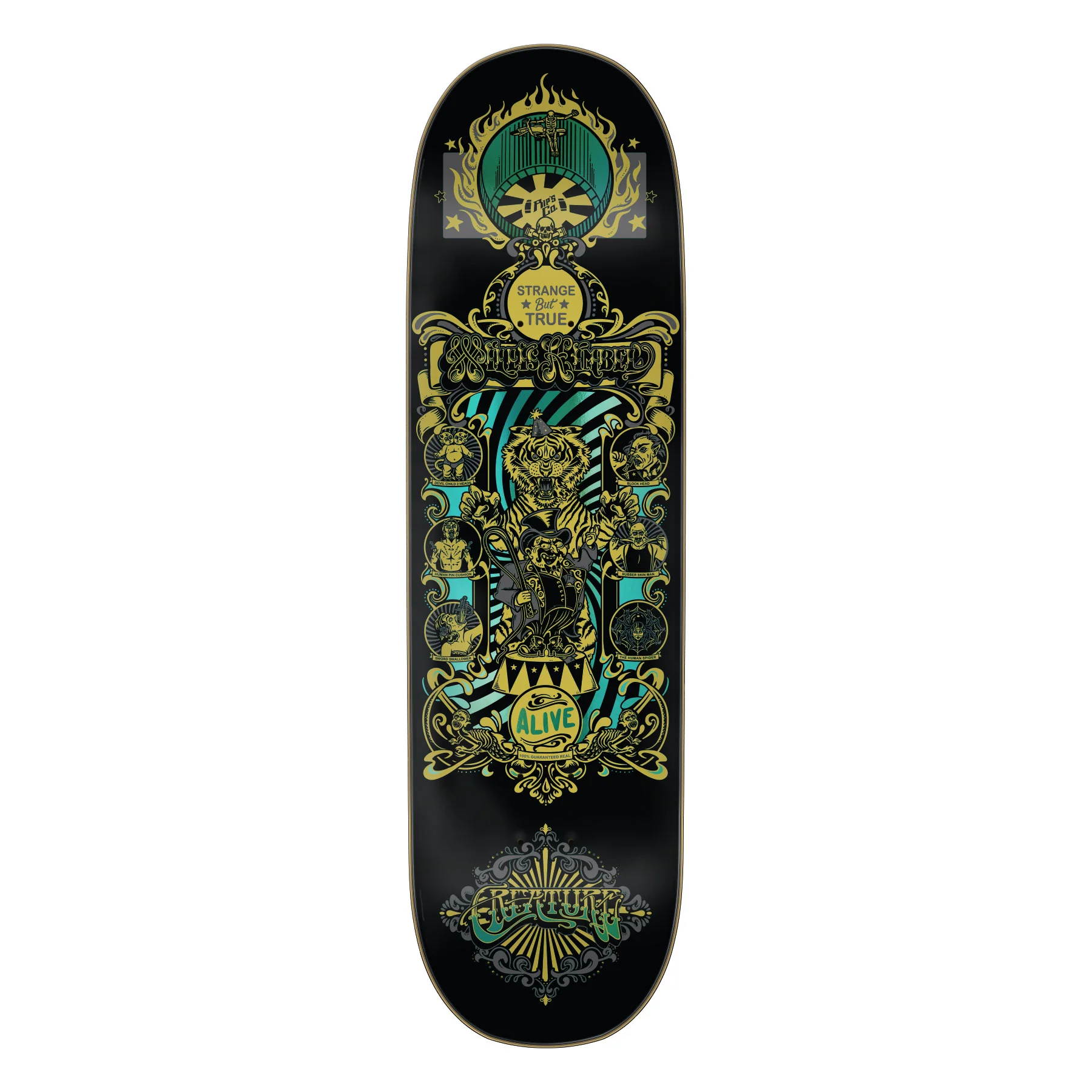 Creature Skateboard Deck Kimbel Sideshow 9.0" x 33"