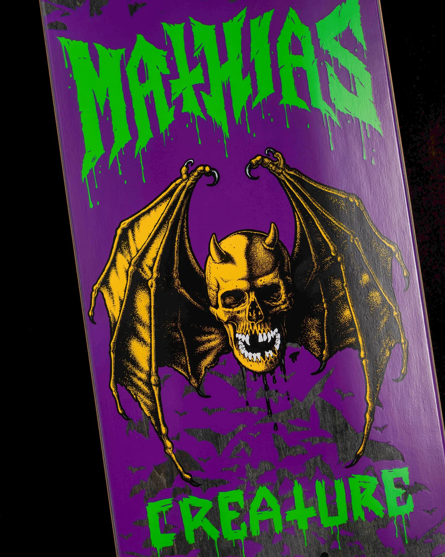 Creature Skateboard Deck Torres Skull Bat Stumps 8.51" x 31.88" - Image 3