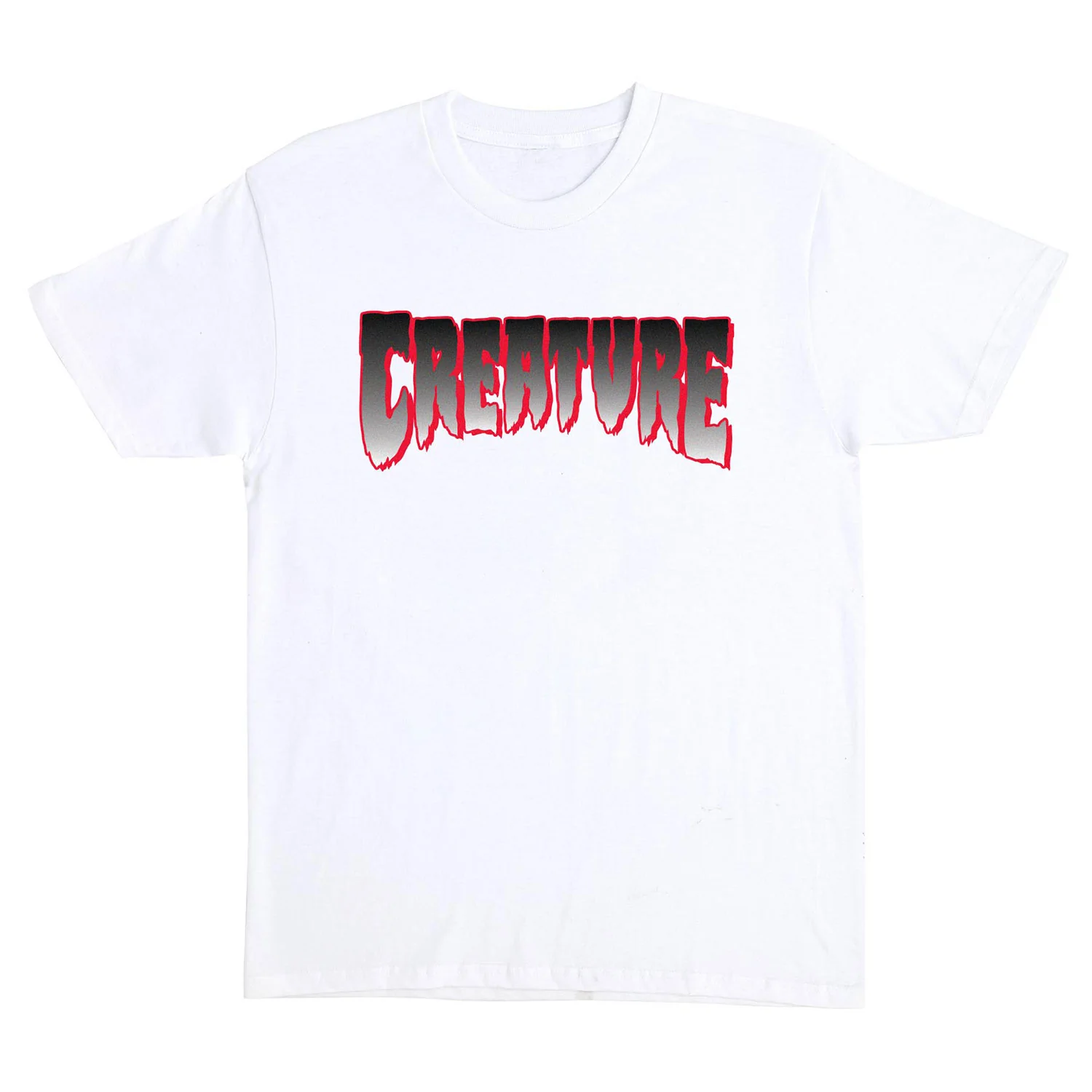 Creature Skateboard T-Shirts Creature Logo White/Red
