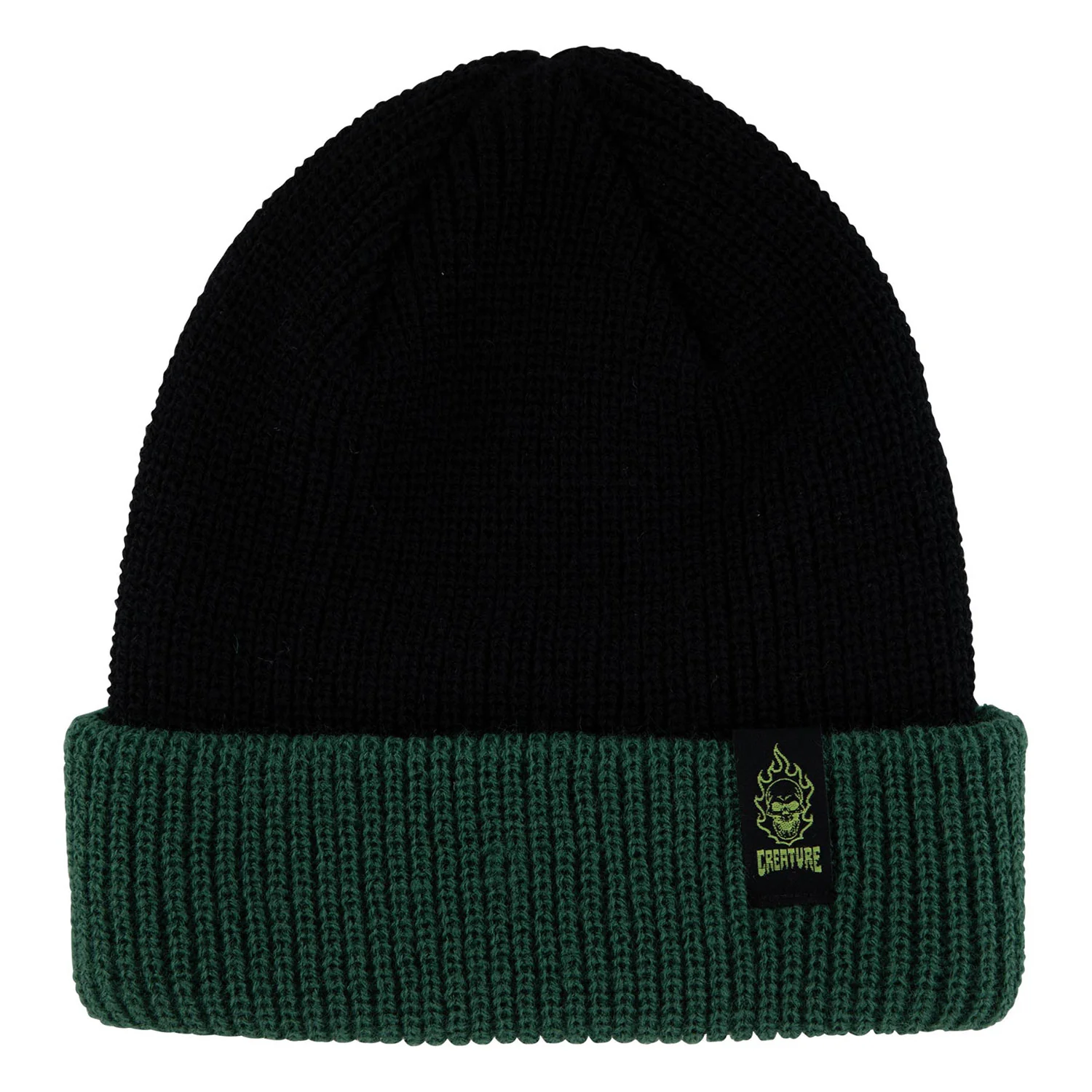 Creature Skateboards Beanie Bonehead Label Black/Green
