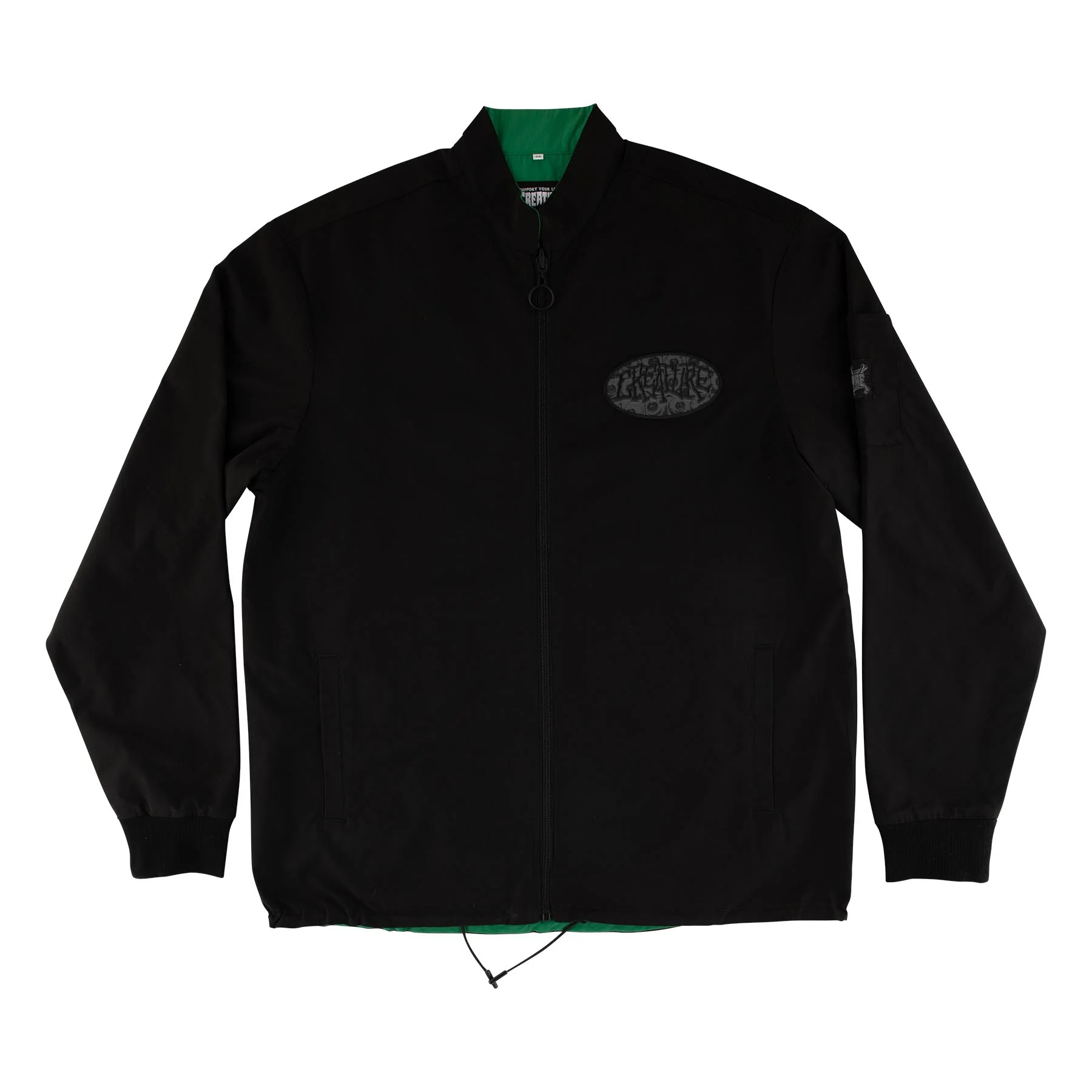 Creature Skateboards Coat Crash and Burn Reversible Jacket Black/Green