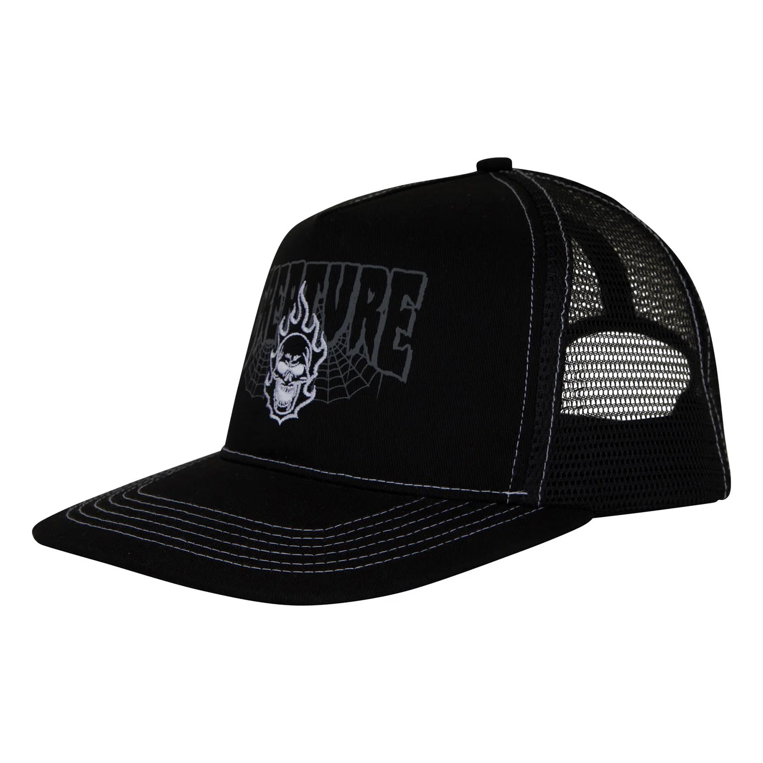 Creature Skateboards Hat Bonehead 2 Relic Mesh Trucker Black
