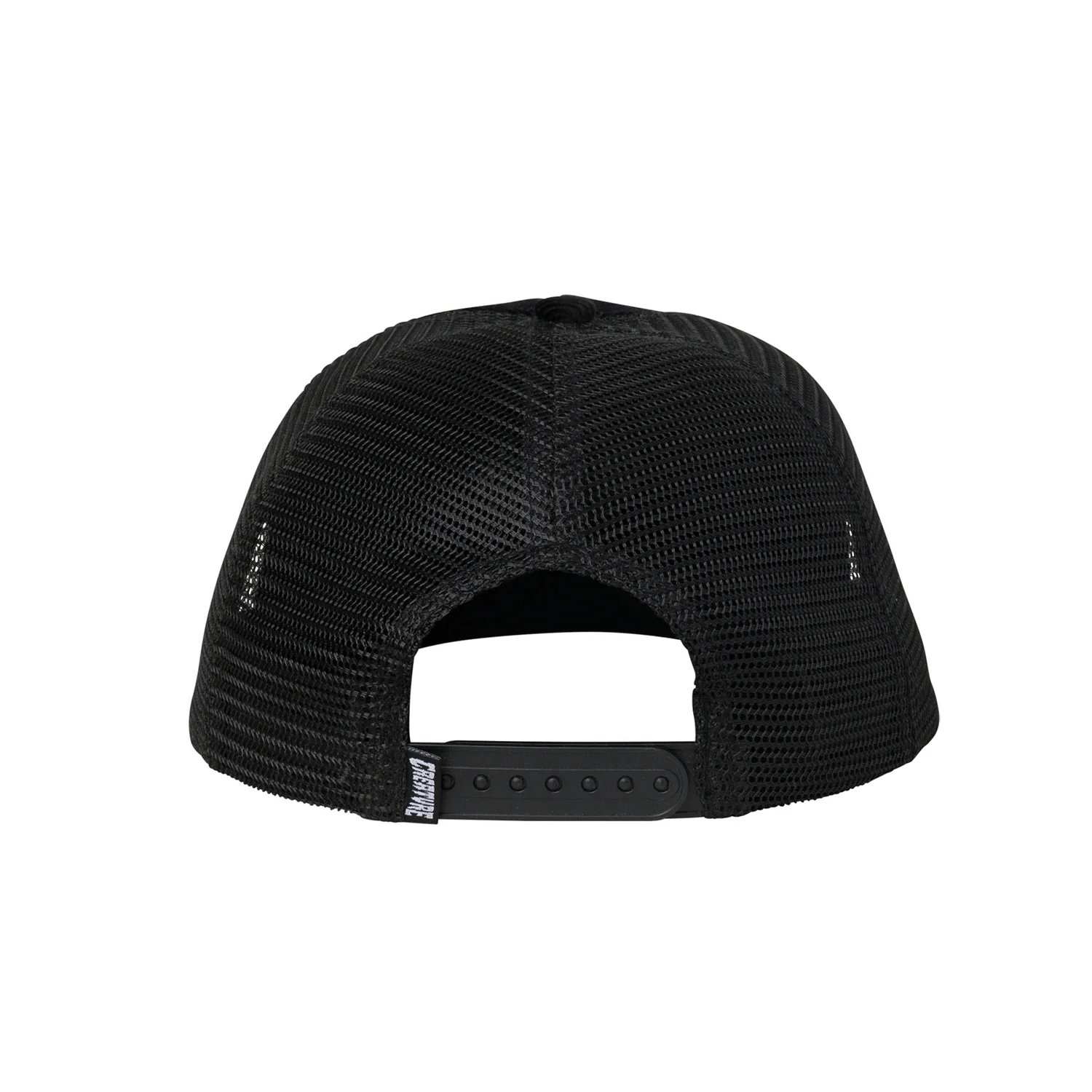 Creature Skateboards Hat Bonehead Flame Mesh Trucker Mid Profile Black - Image 2