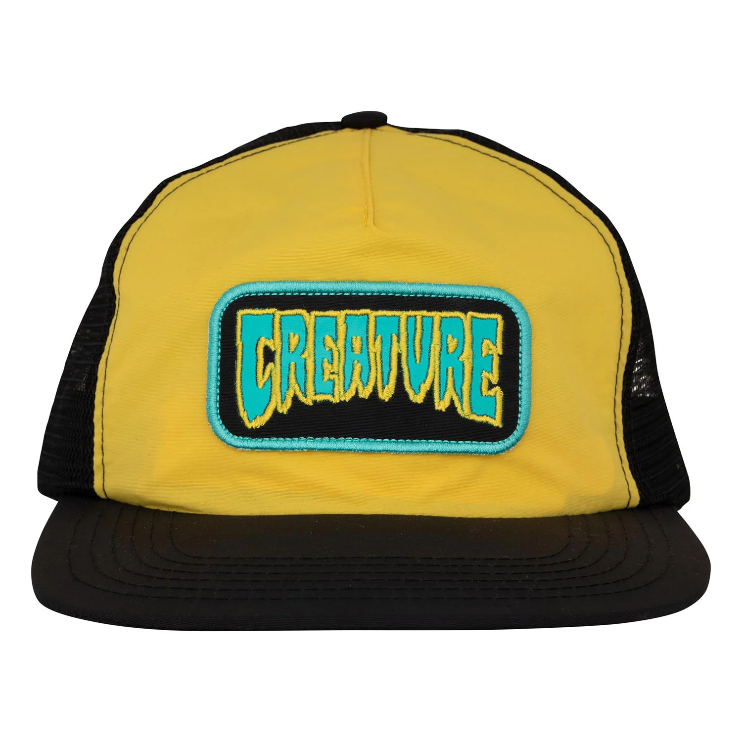 Creature Skateboards Hat Haunted Sea Mesh Trucker Cornsilk - Image 3