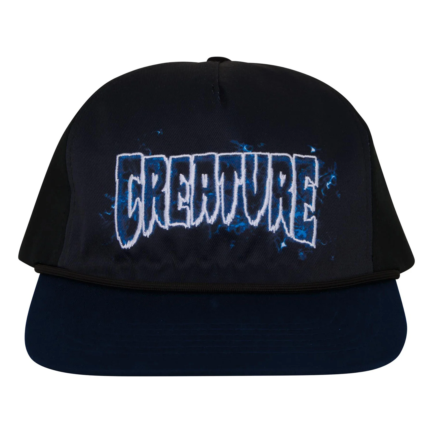 Creature Skateboards Hat Inferno Snapback Unstructured Navy - Image 3
