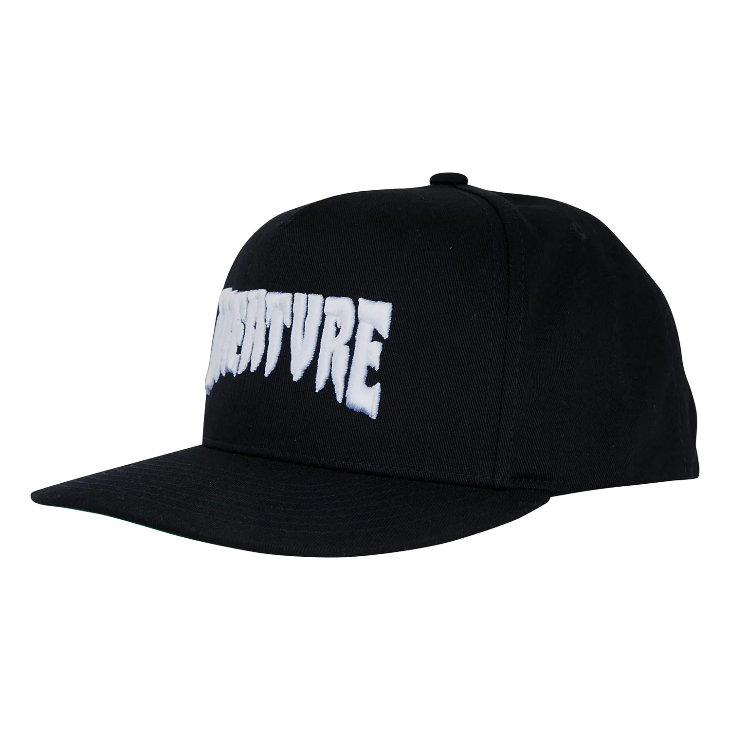 Creature Skateboards Hat Mono Logo Snapback Structured Black