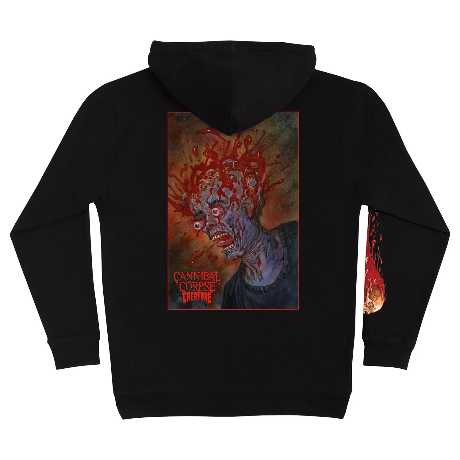 Creature Skateboards Hoody Cannibal Corpse Pullover Black - Image 2