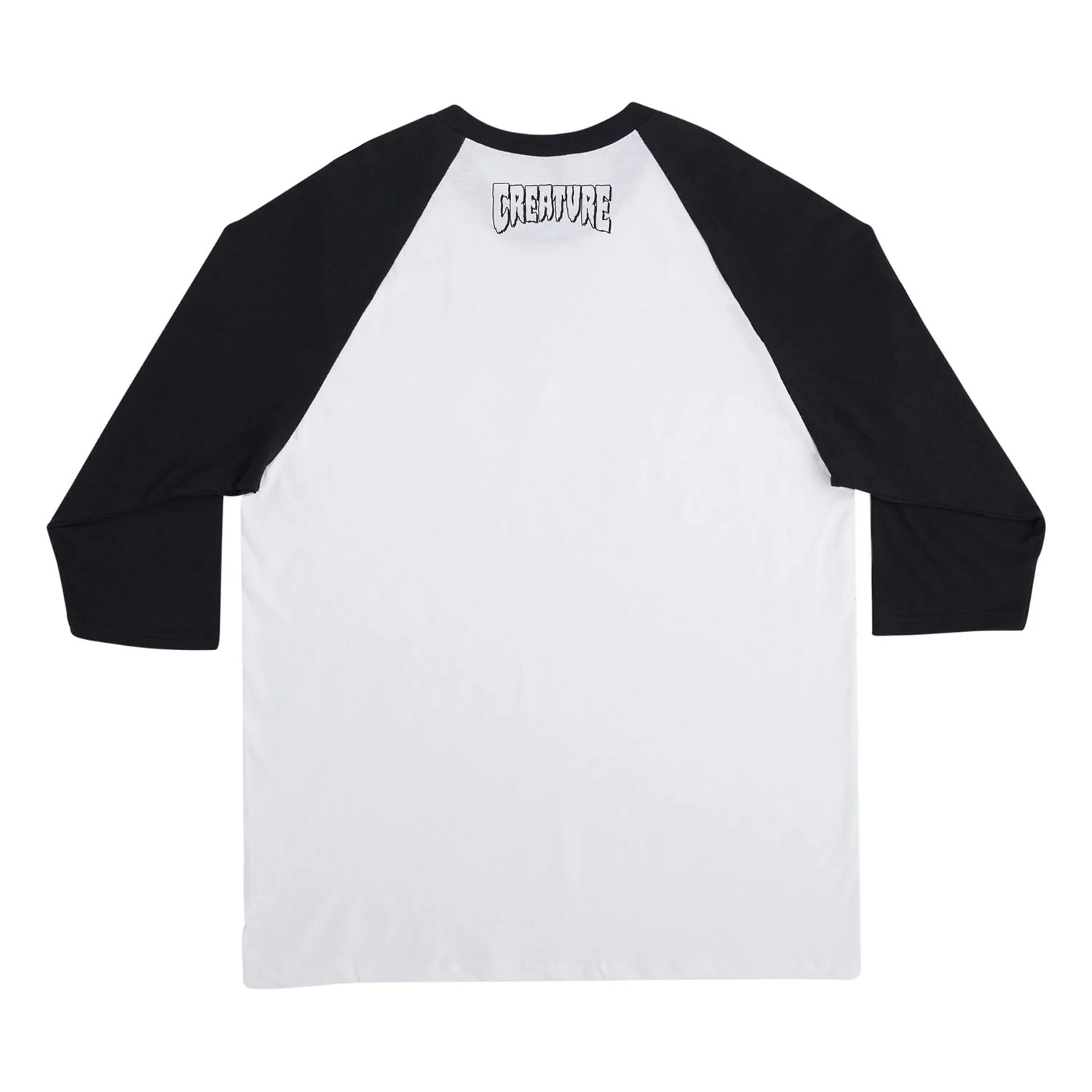 Creature Skateboards Shirt Barfly 3/4 Sleeve White/Black - Image 2
