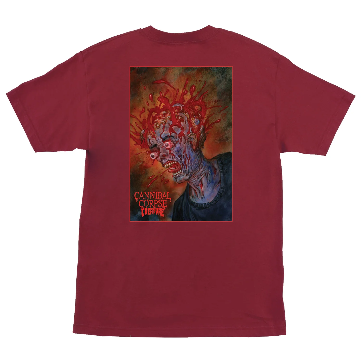 Creature Skateboards Shirt Cannibal Corpse Cardinal Red - Image 2