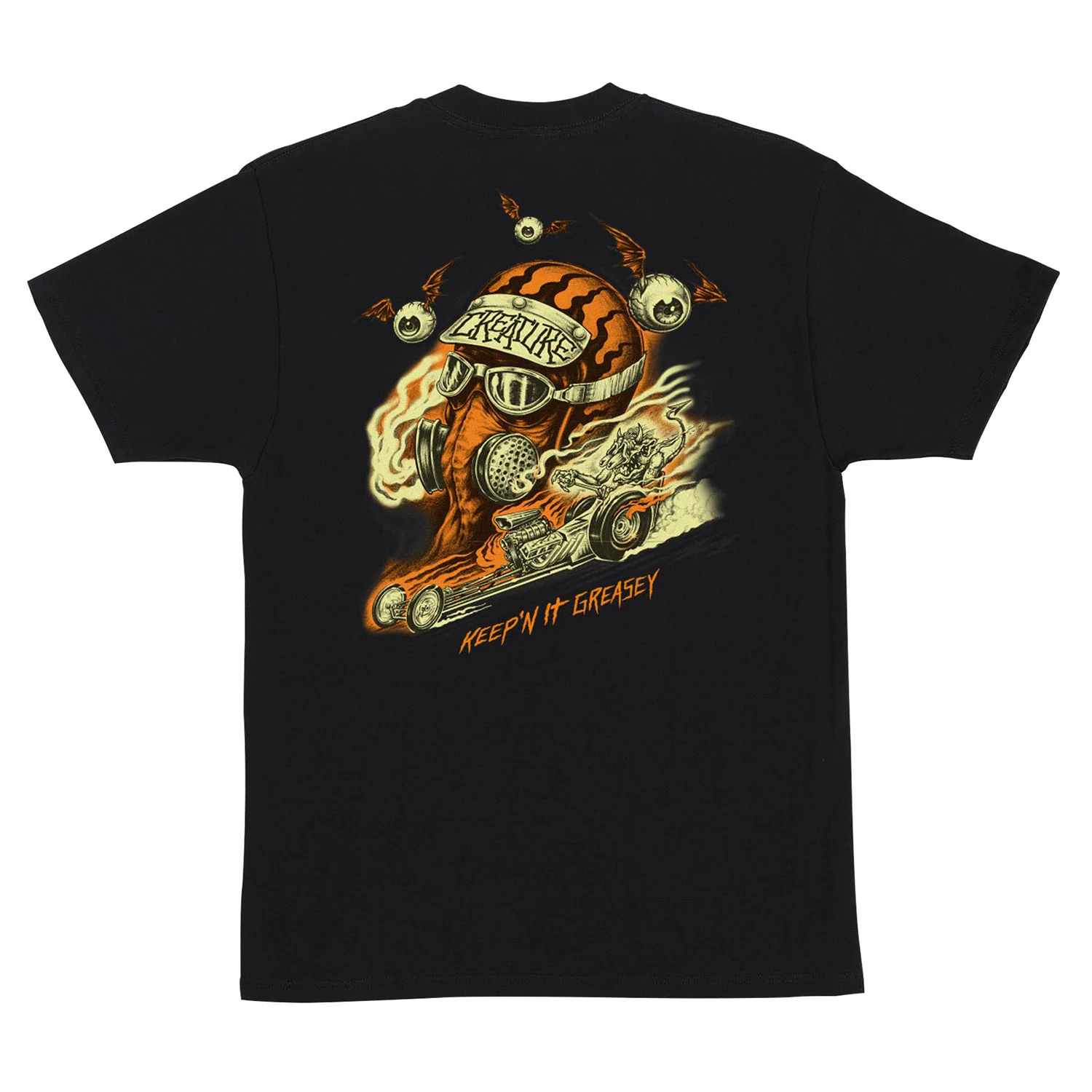 Creature Skateboards Shirt Crash and Burn Black