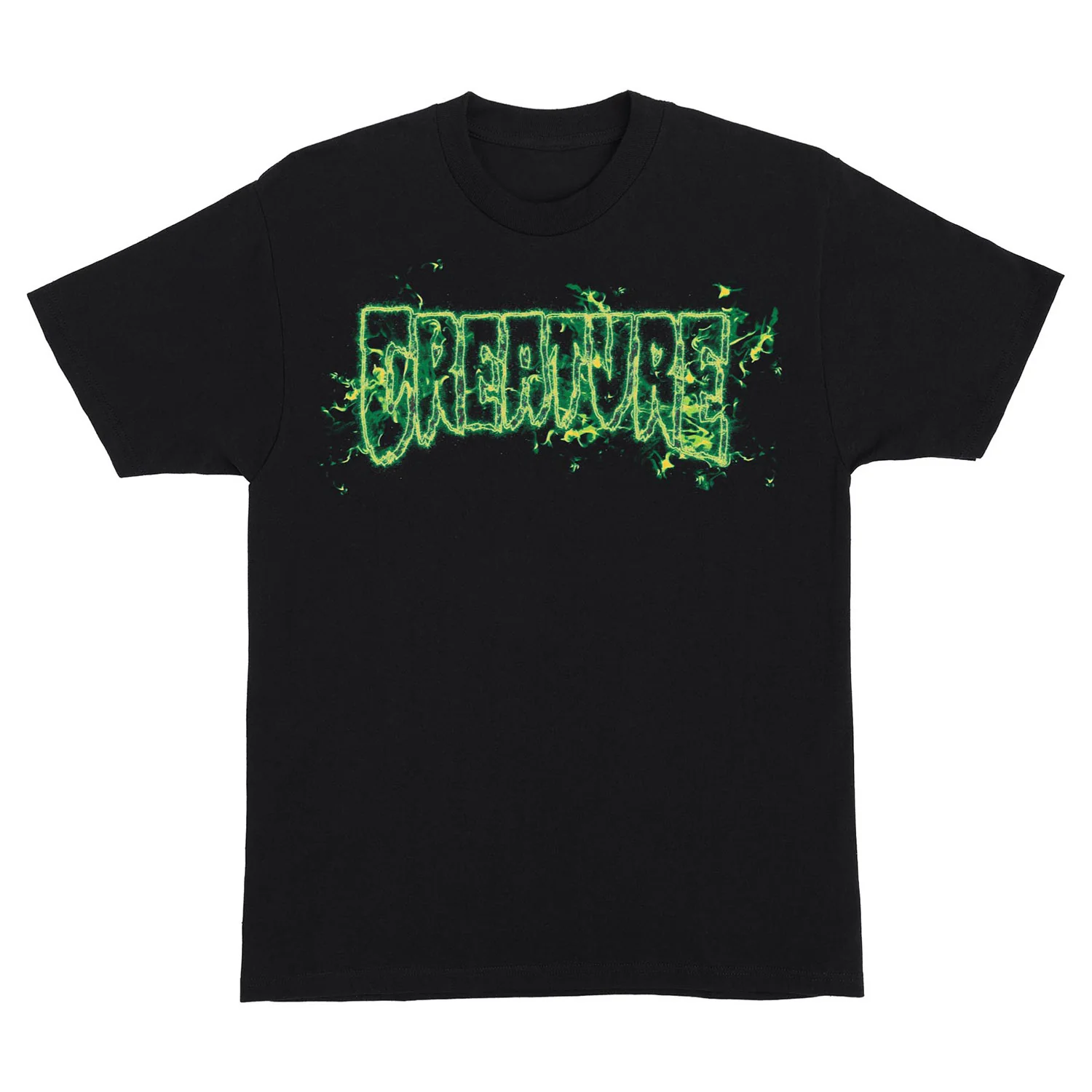 Creature Skateboards Shirt Inferno Logo Outline Black