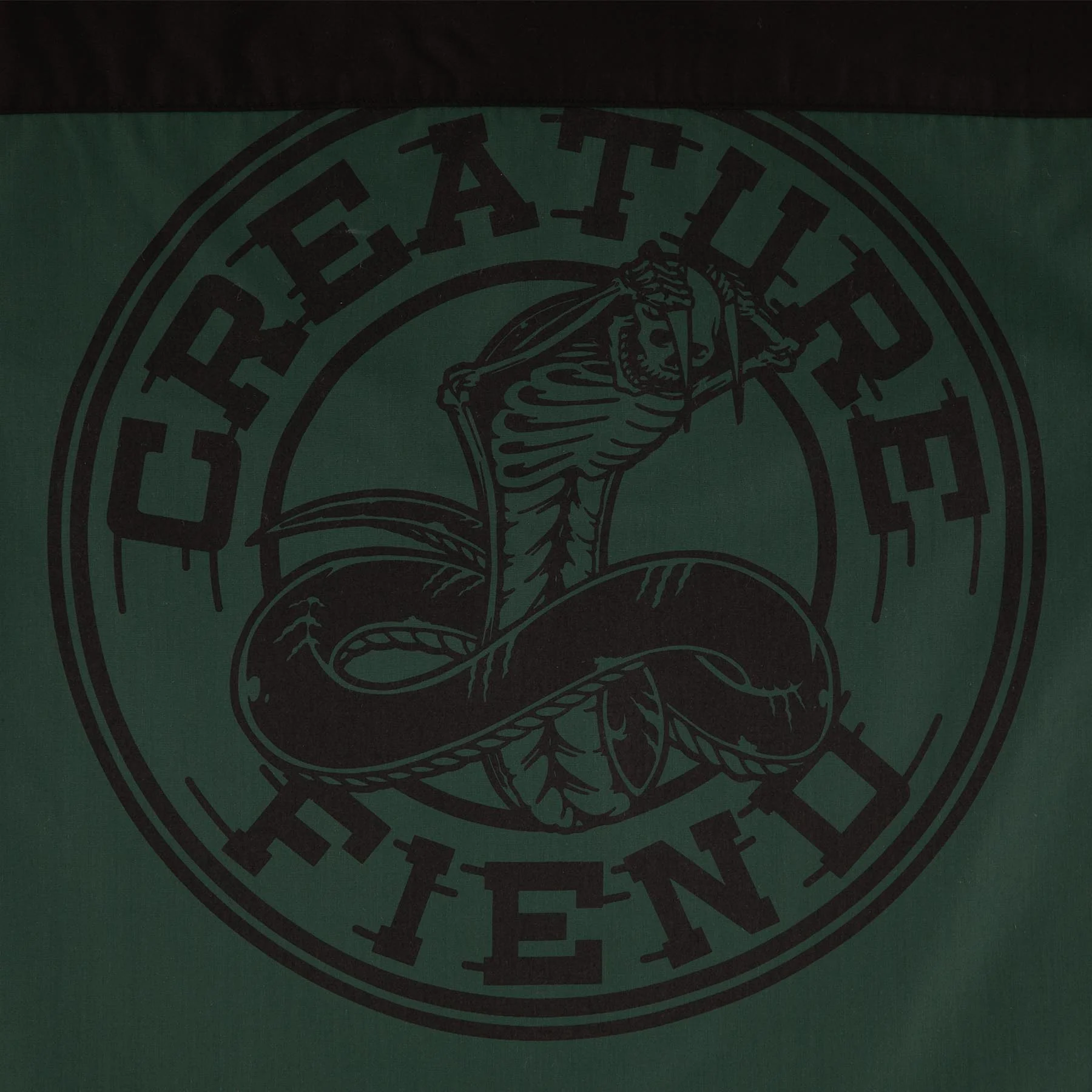 Creature Skateboards Shirt Strikefast Mechanic Top Black/Dark Green - Image 3