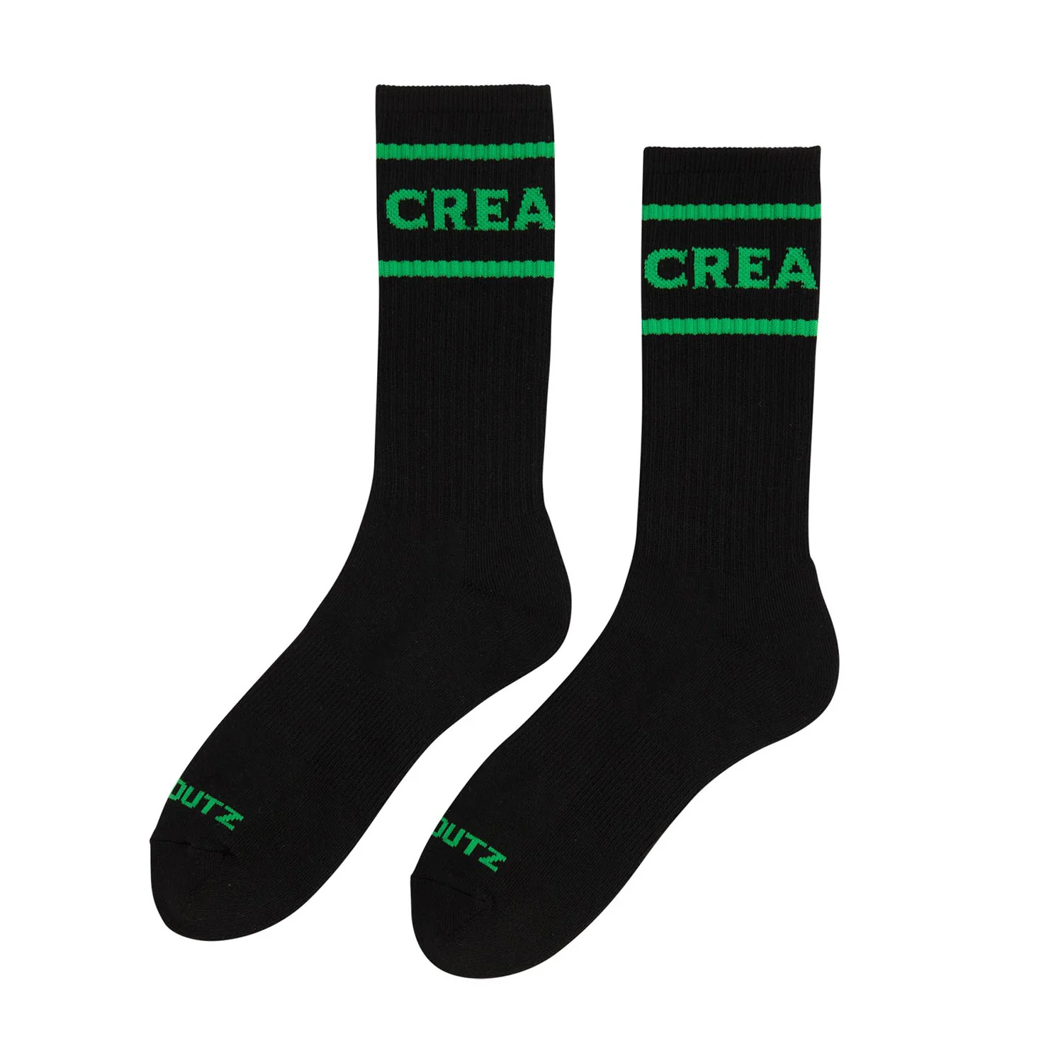 Creature Skateboards Socks Burnoutz Crew Black - Image 2