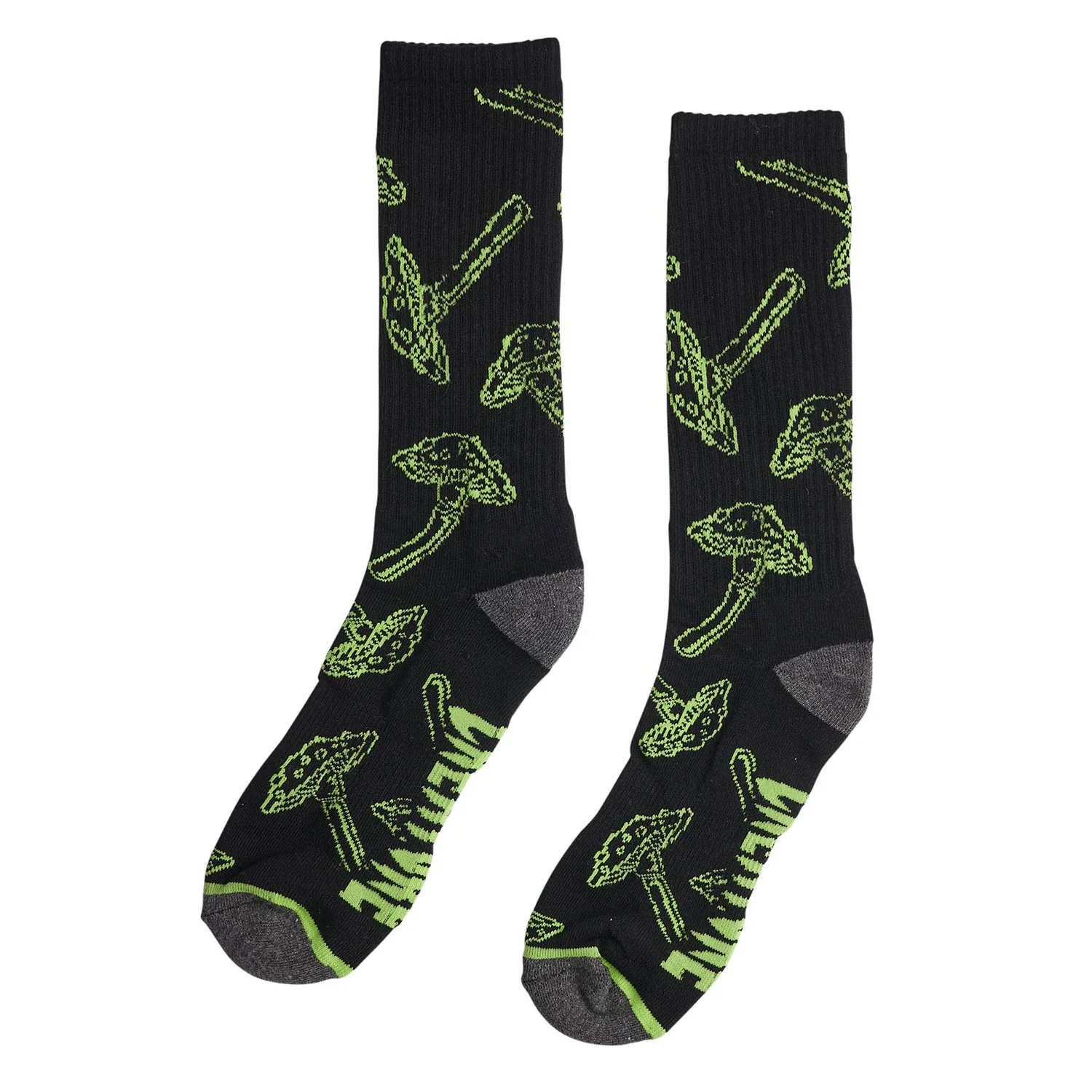 Creature Skateboards Socks Fiend Flash Tall Black - Image 2