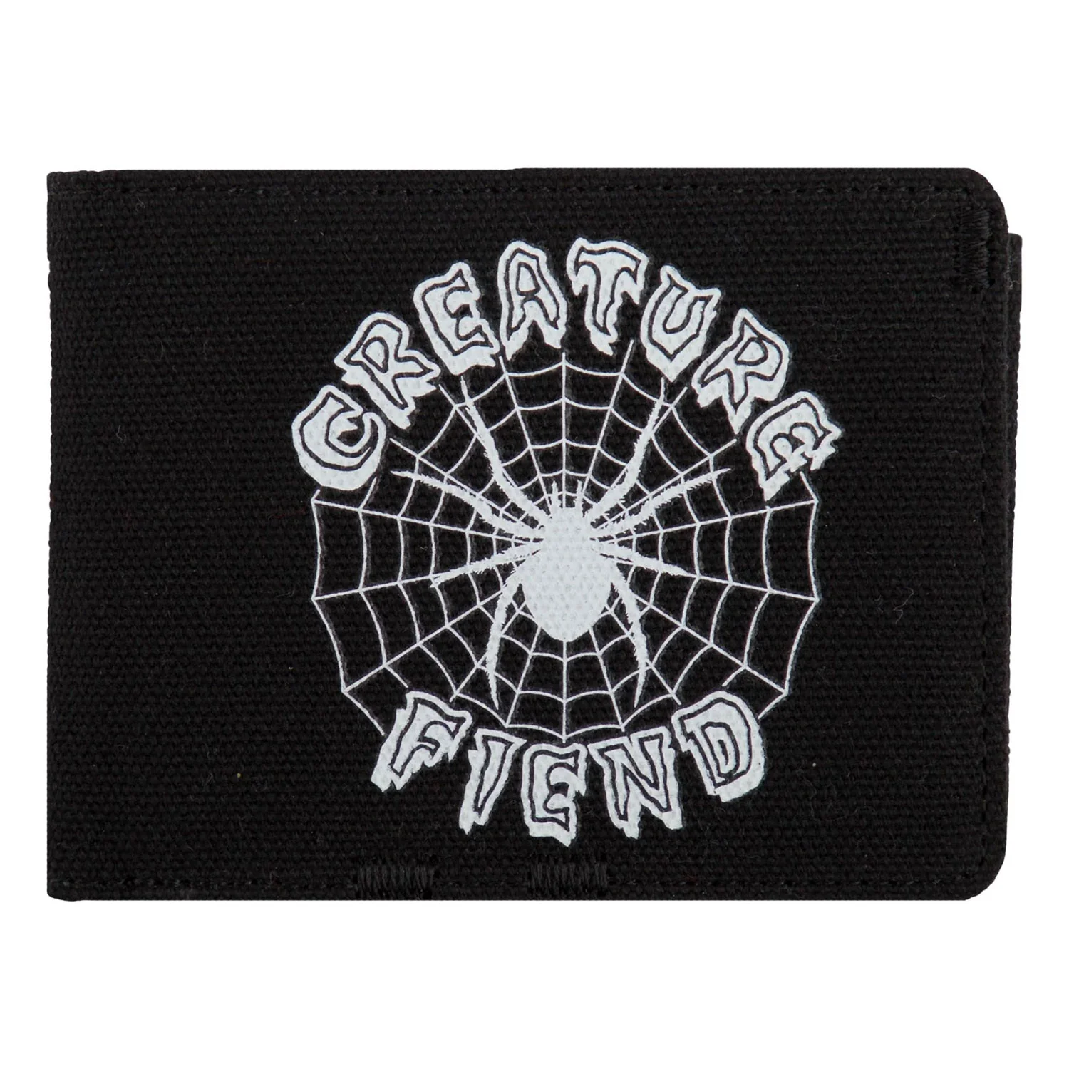 Creature Skateboards Wallet Web Tri-Fold Black