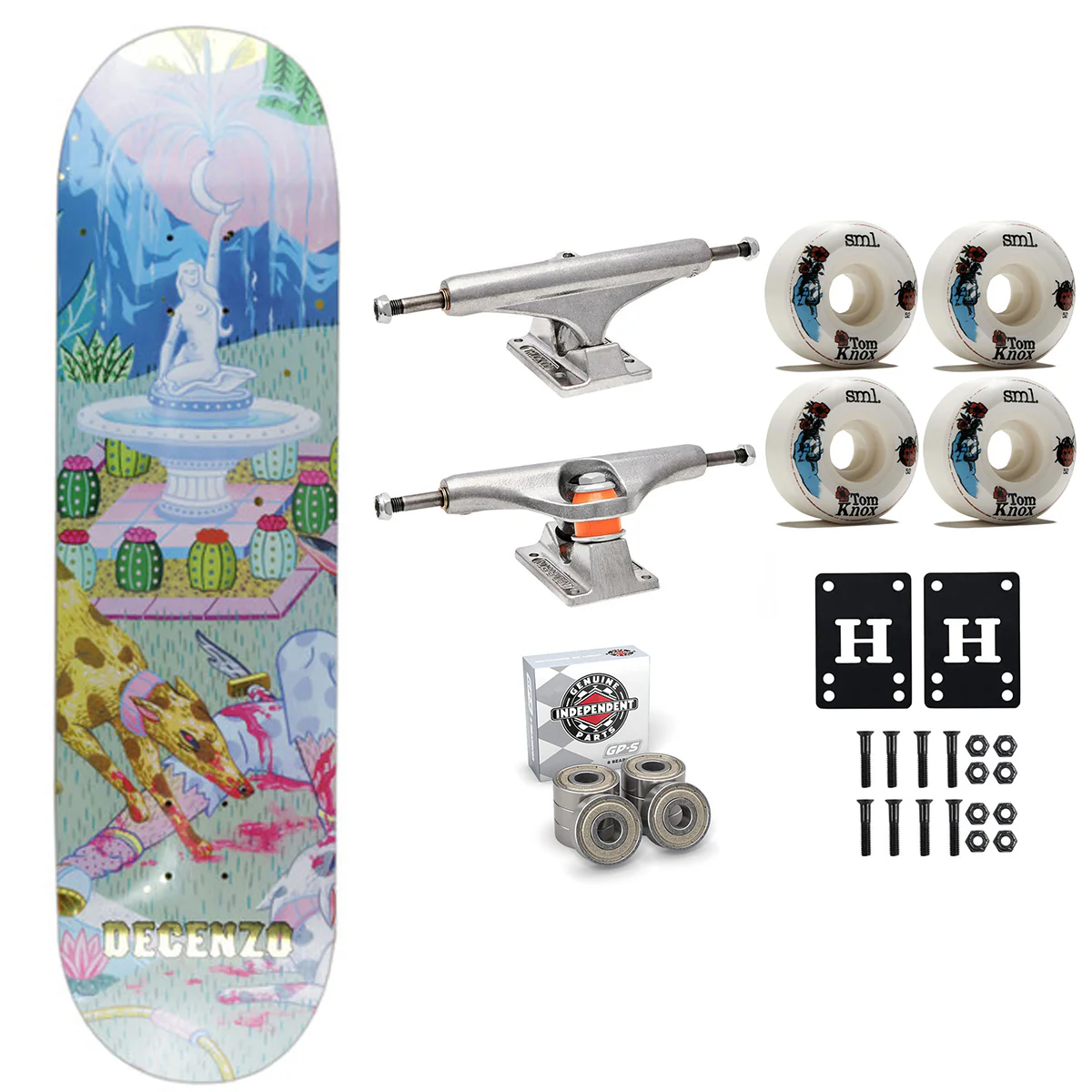 Darkstar Premium Complete Skateboard Decenzo Liu-Wong 8.375" Independent Sml Upgrade