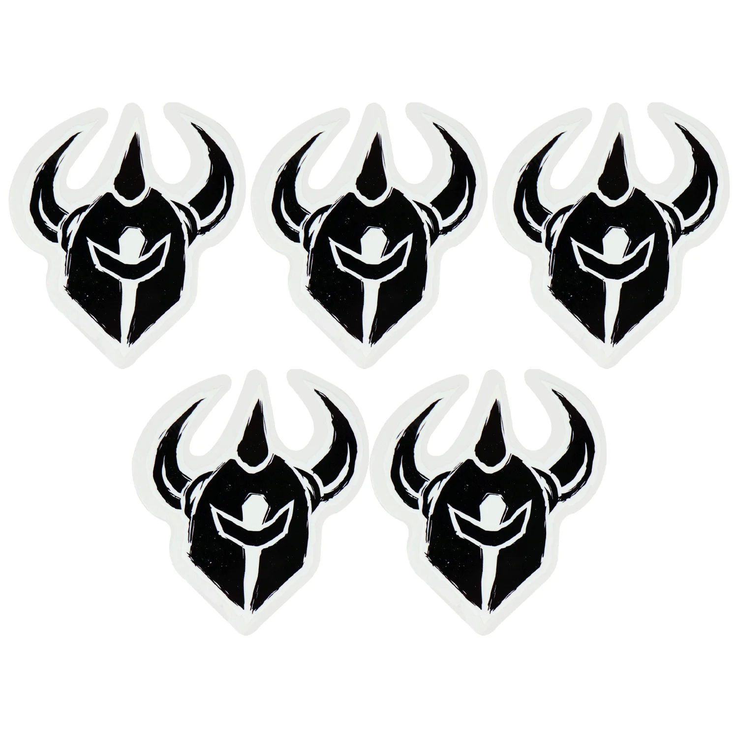 Darkstar Skateboard Sticker Urethane Knight Crest Black 3" x 3" 5-Pack