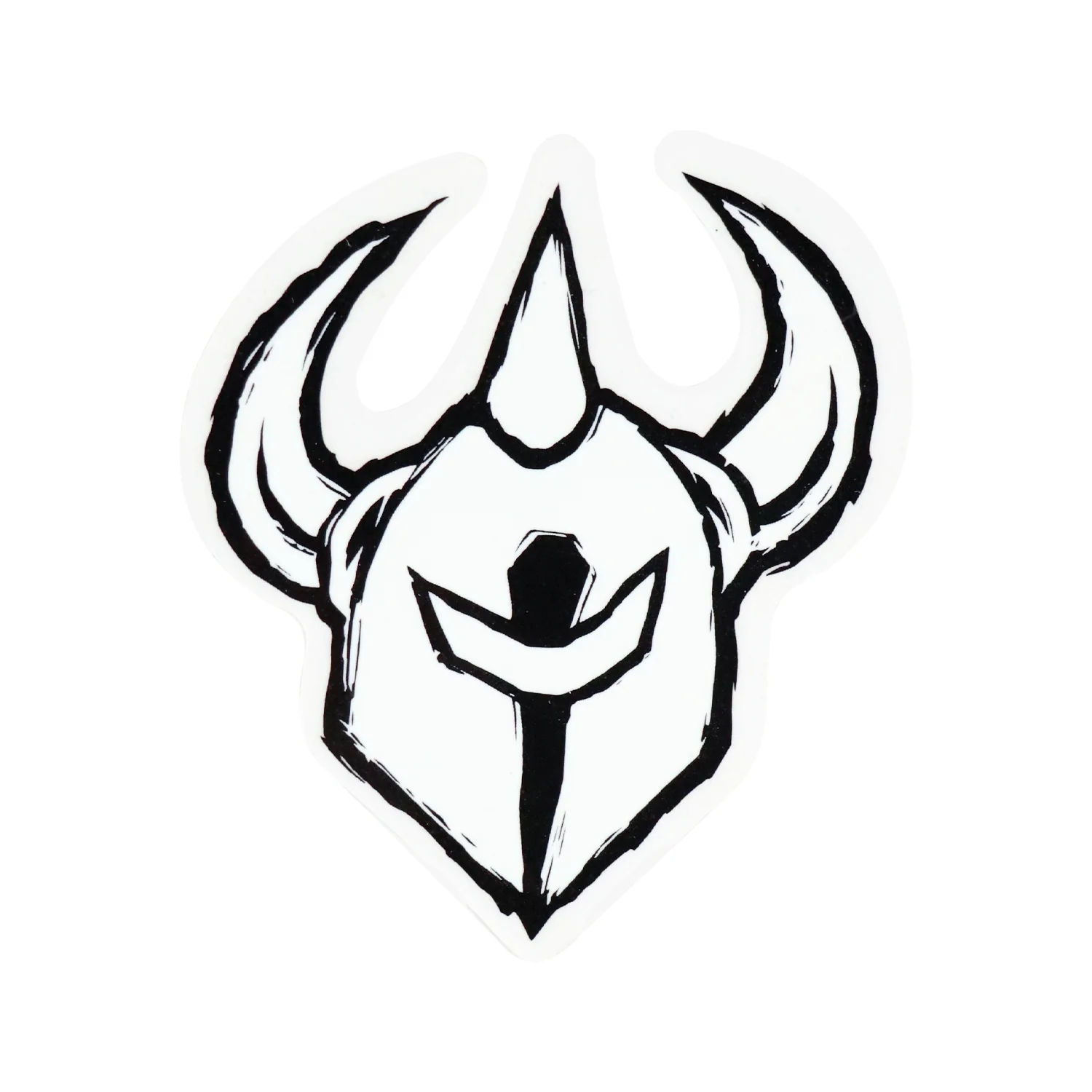 Darkstar Skateboard Sticker Urethane Knight Crest White 3" x 3"