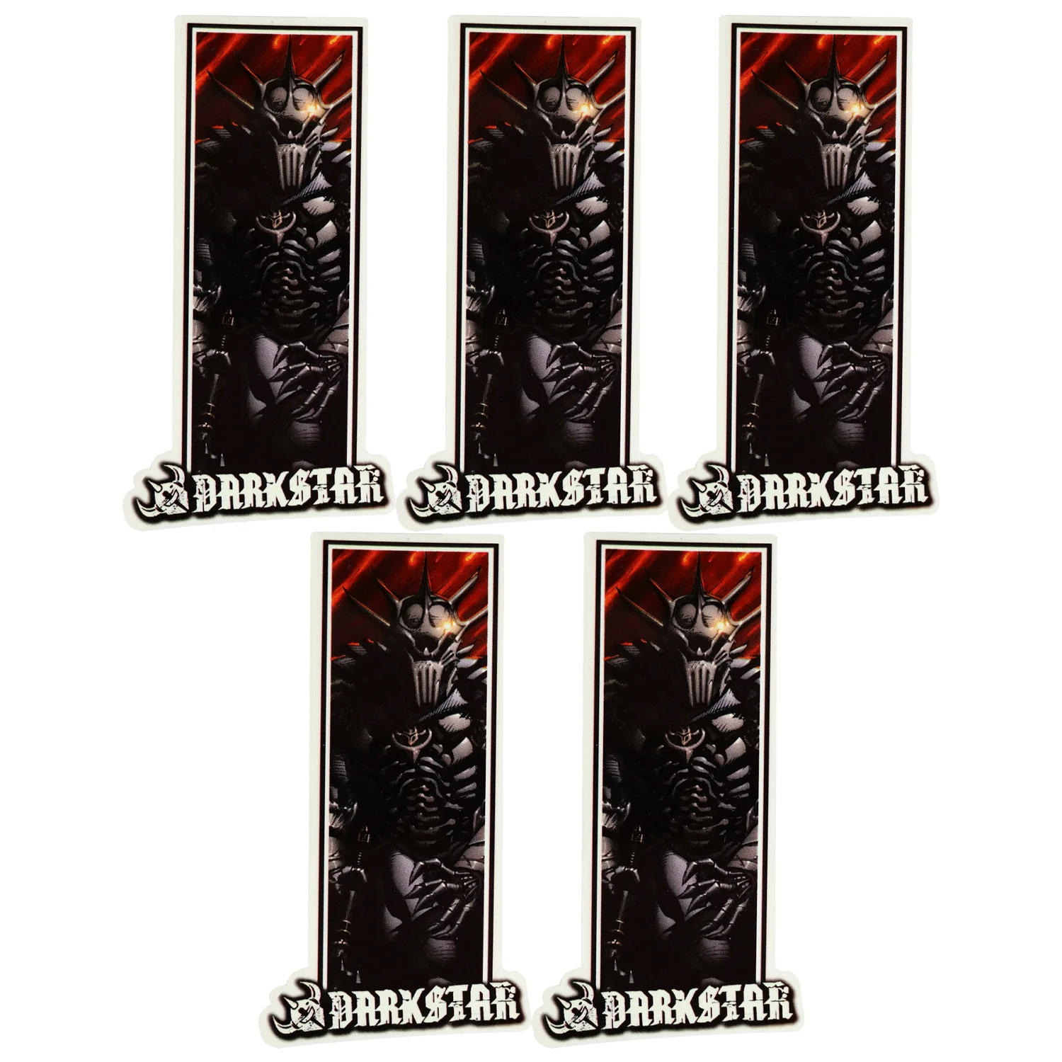 Darkstar Skateboards Sticker Armor Knight 3.5" x 6.5" 5-Pack