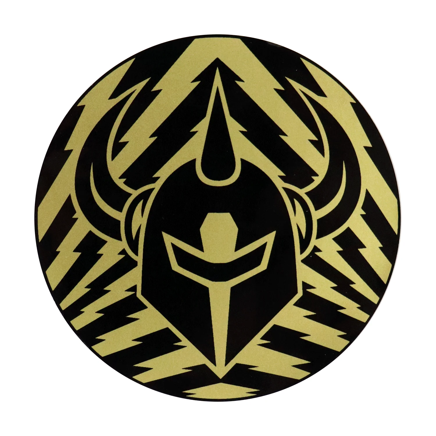 Darkstar Skateboards Sticker Lightning Knight Gold 3" x 3"
