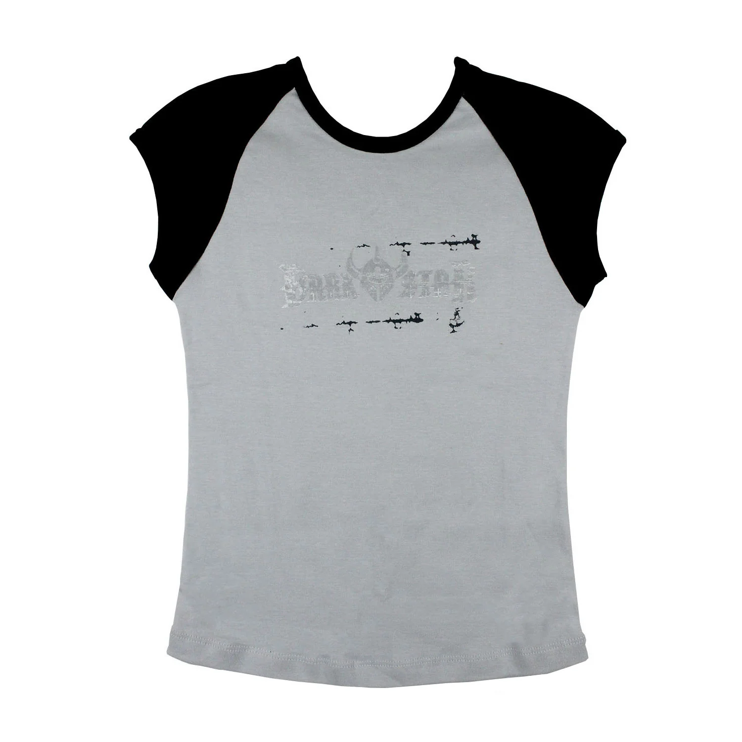 Darkstar Womens T-Shirt Ruincap Silver - Youth Kids Small