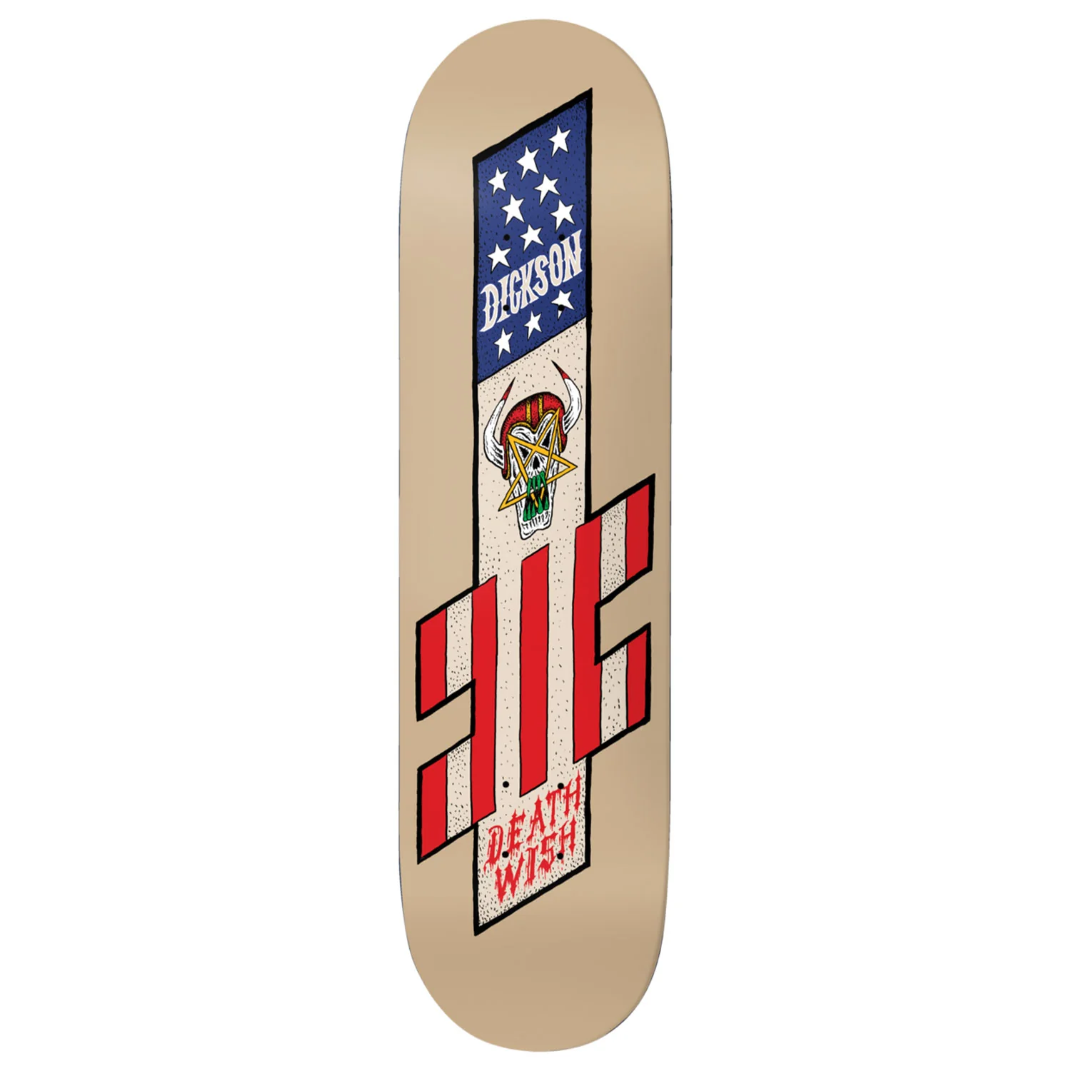 Deathwish Premium Skateboard with Indy Trucks and Triclops Wheels 8.125" Dickson Nightmare City - Image 2