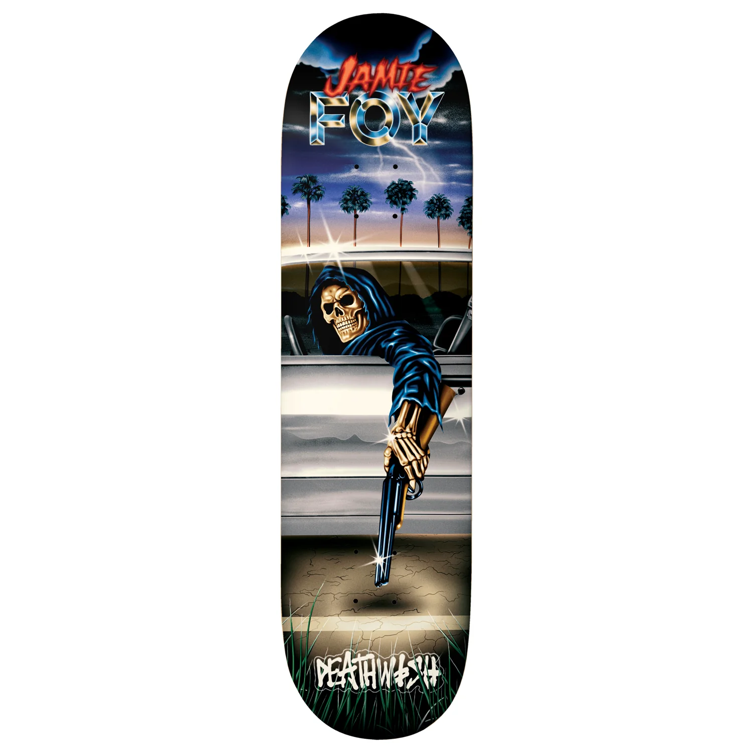 Deathwish Skateboard Complete Jamie Foy Samborgini Reaper 8.25" x 31.5" - Image 2