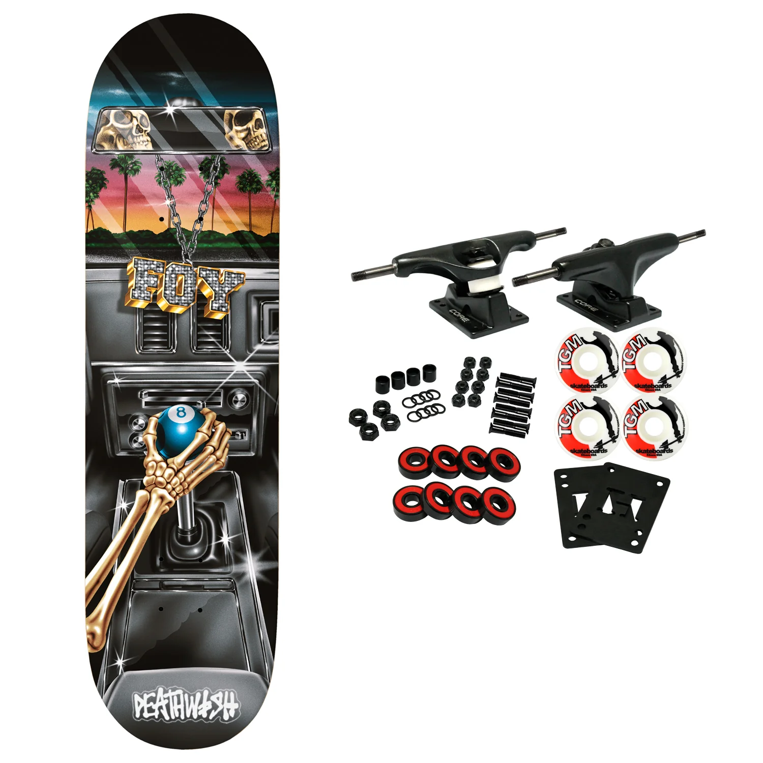 Deathwish Skateboard Complete Jamie Foy Samborgini Shifter 8.0" x 31.5"