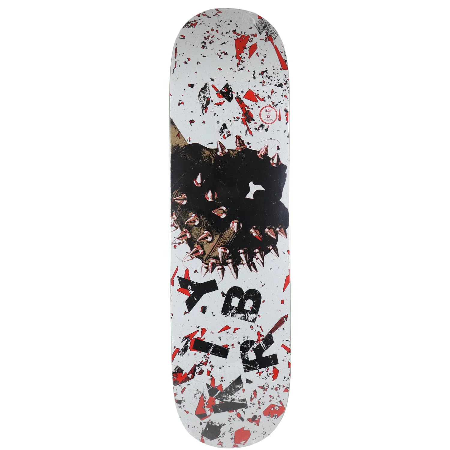 Deathwish Skateboard Deck Taylor Kirby Ironmind White 8.25" x 32" - Image 2