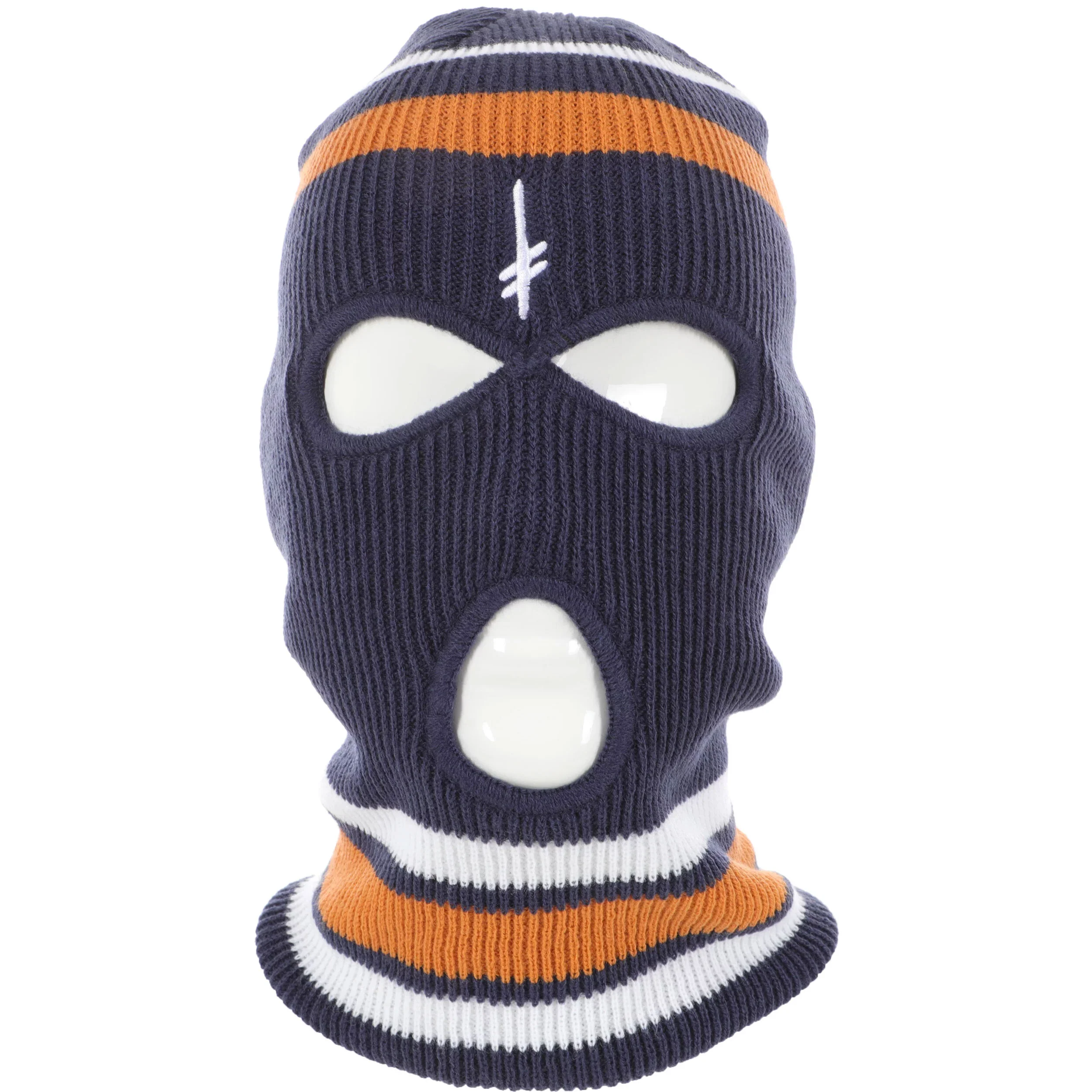 Deathwish Skateboards Beanie Gang Logo Ski Mask Navy/Orange - Image 3